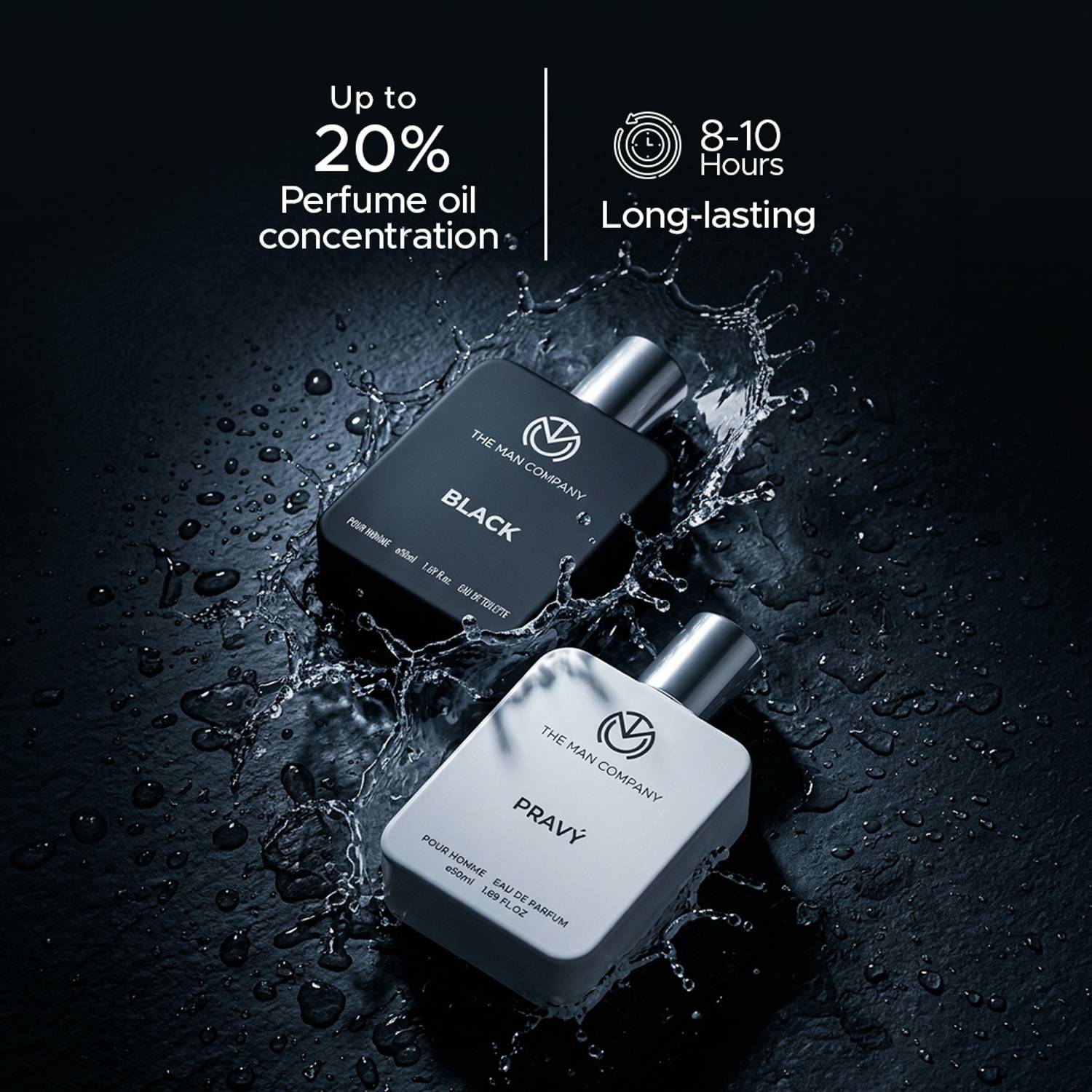 The Man Company Black with Pravy Pack of 2 · 50 ml (100 ml total) - Image 3