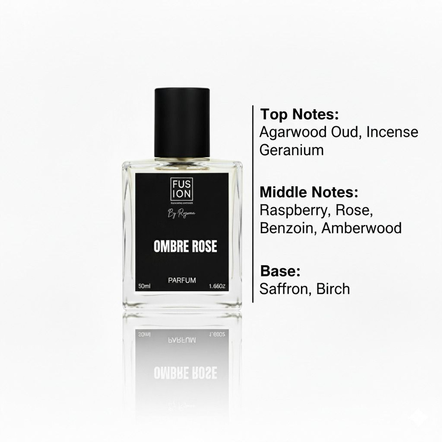 Image of Fusion by rizwan Ombre Rose Extrait De Parfum - 50 ml (For Men & Women)