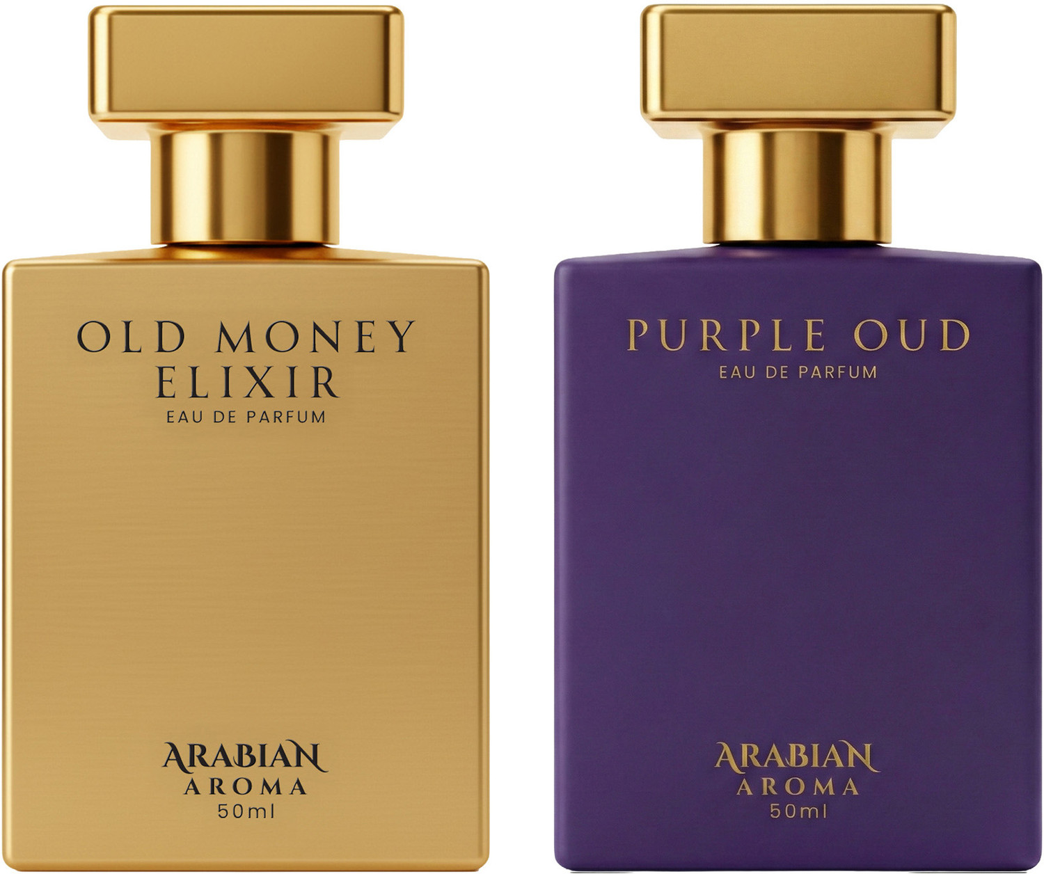 Image of Arabian Aroma Old Money Elixir & Purple Oud Eau De Parfum - Long Lasting Luxury fragnance Eau de Parfum - 100 ml
