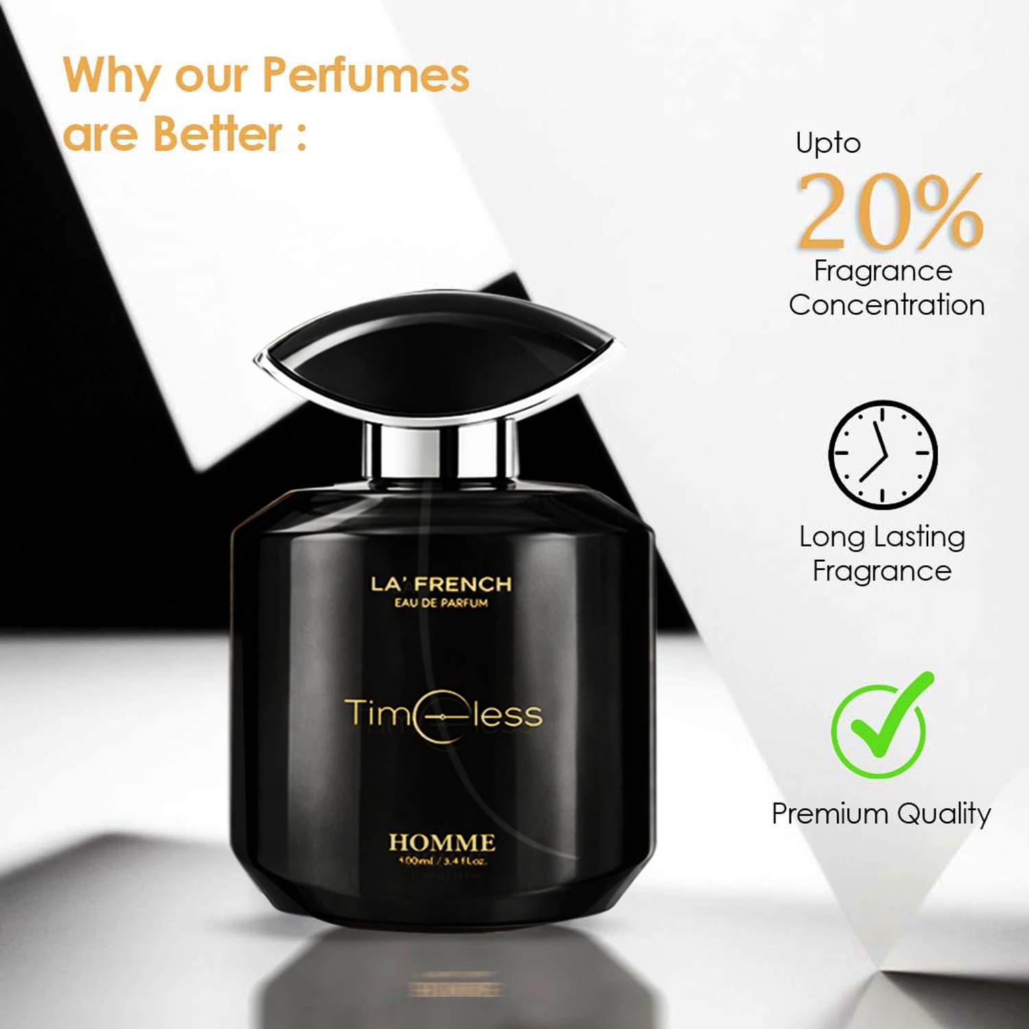 La French Timeless Perfume For Men 100ml - Image 4