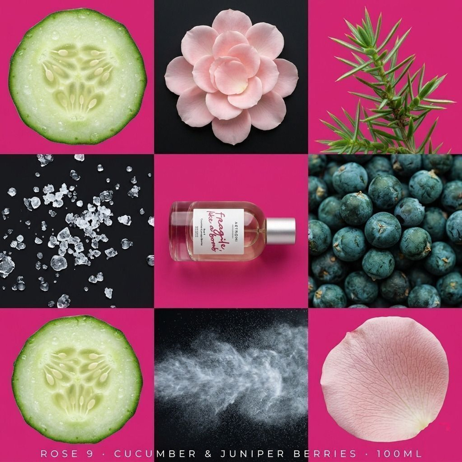 Image of Artnomi Fragile Like a Bomb Long Lasting 30% Concen | Cucumber, Rose & Juniper Berries Extrait De Parfum - 100 ml