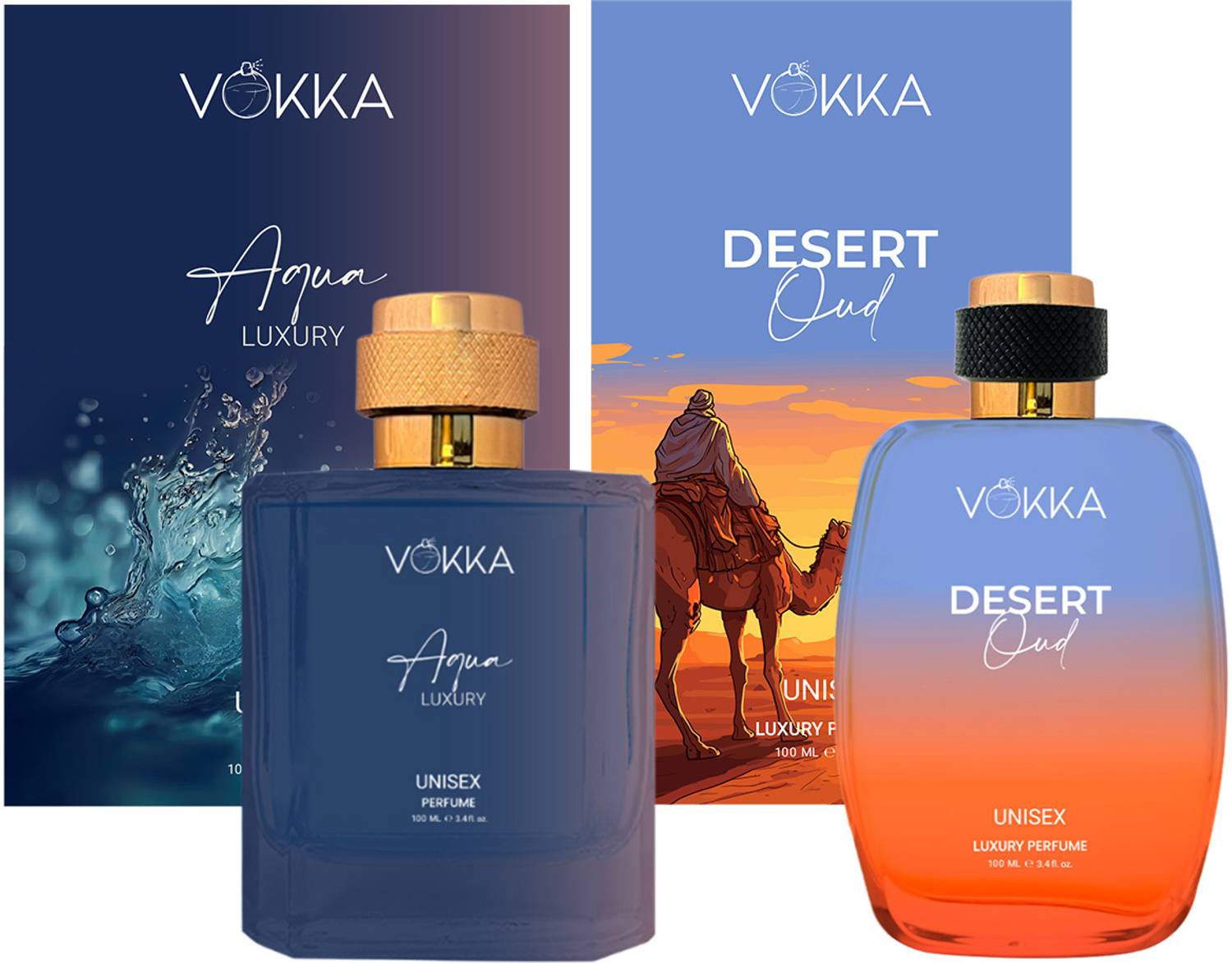 VOKKA Aqua & Desert Oud 200 ml Pack of 2 · 100 ml (200 ml total) - Image 1