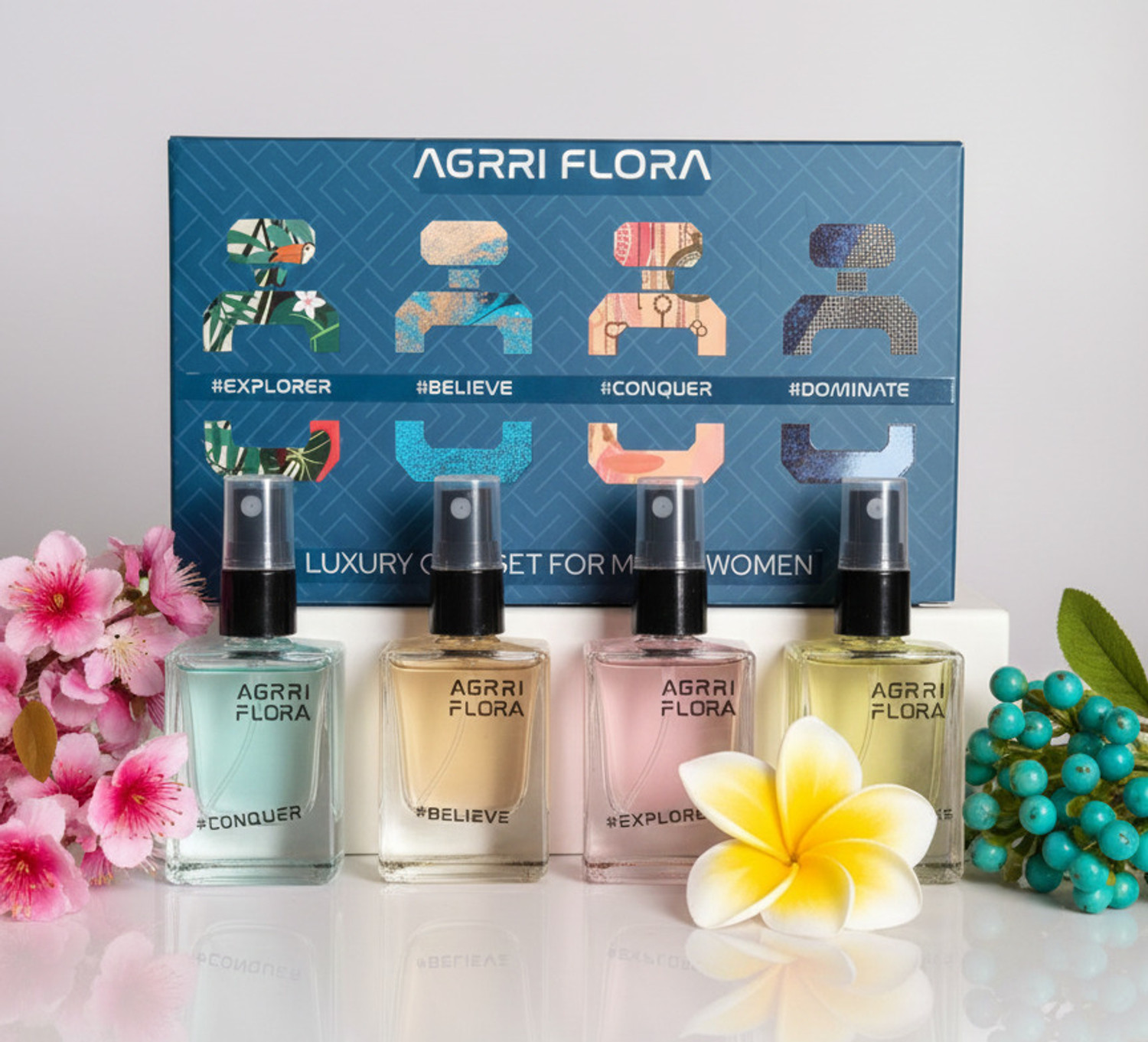 Image of Agrri Flora 15ML X 4PCS Perfume - 60 ml