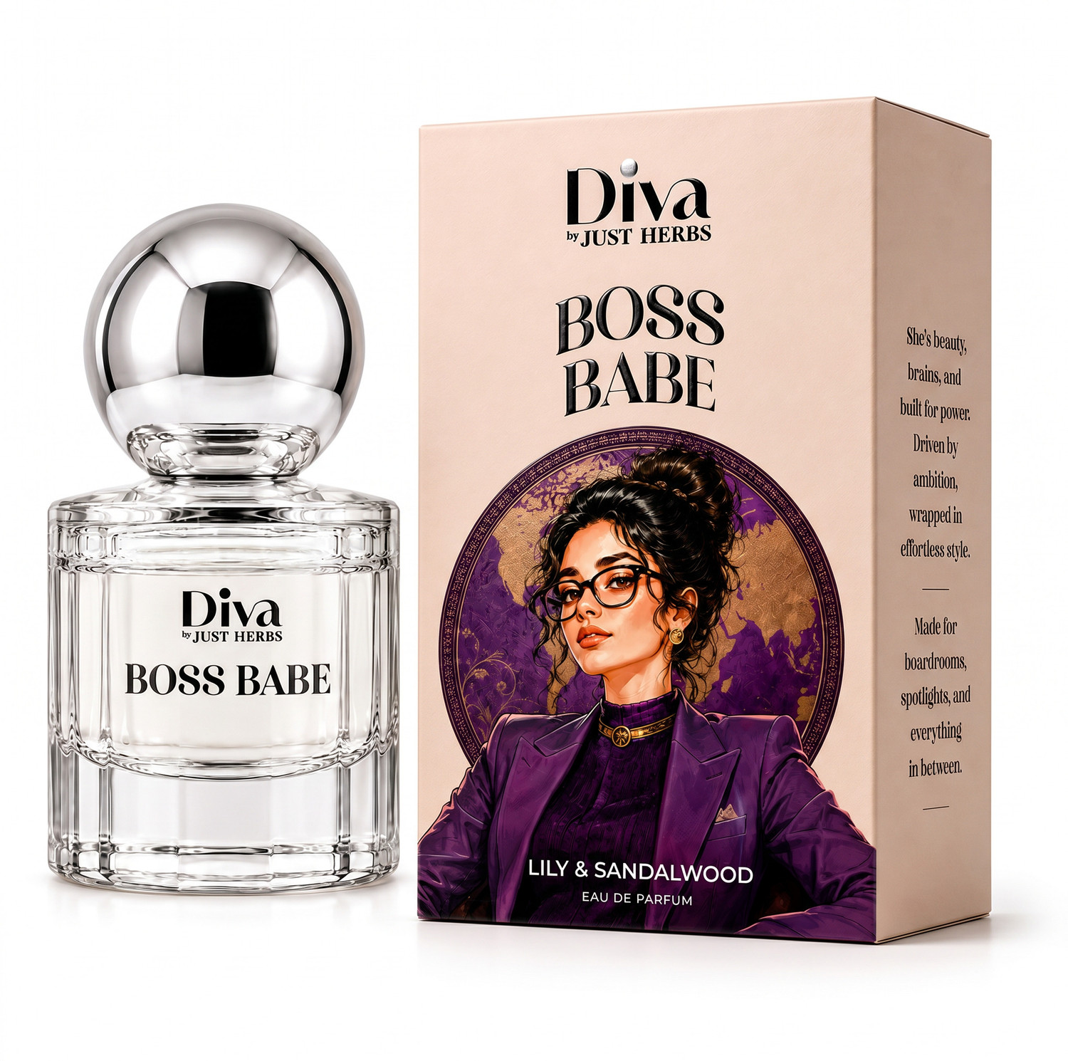 Image of Just Herbs Diva Boss Babe Long Lasting Eau de Parfum - 50 ml