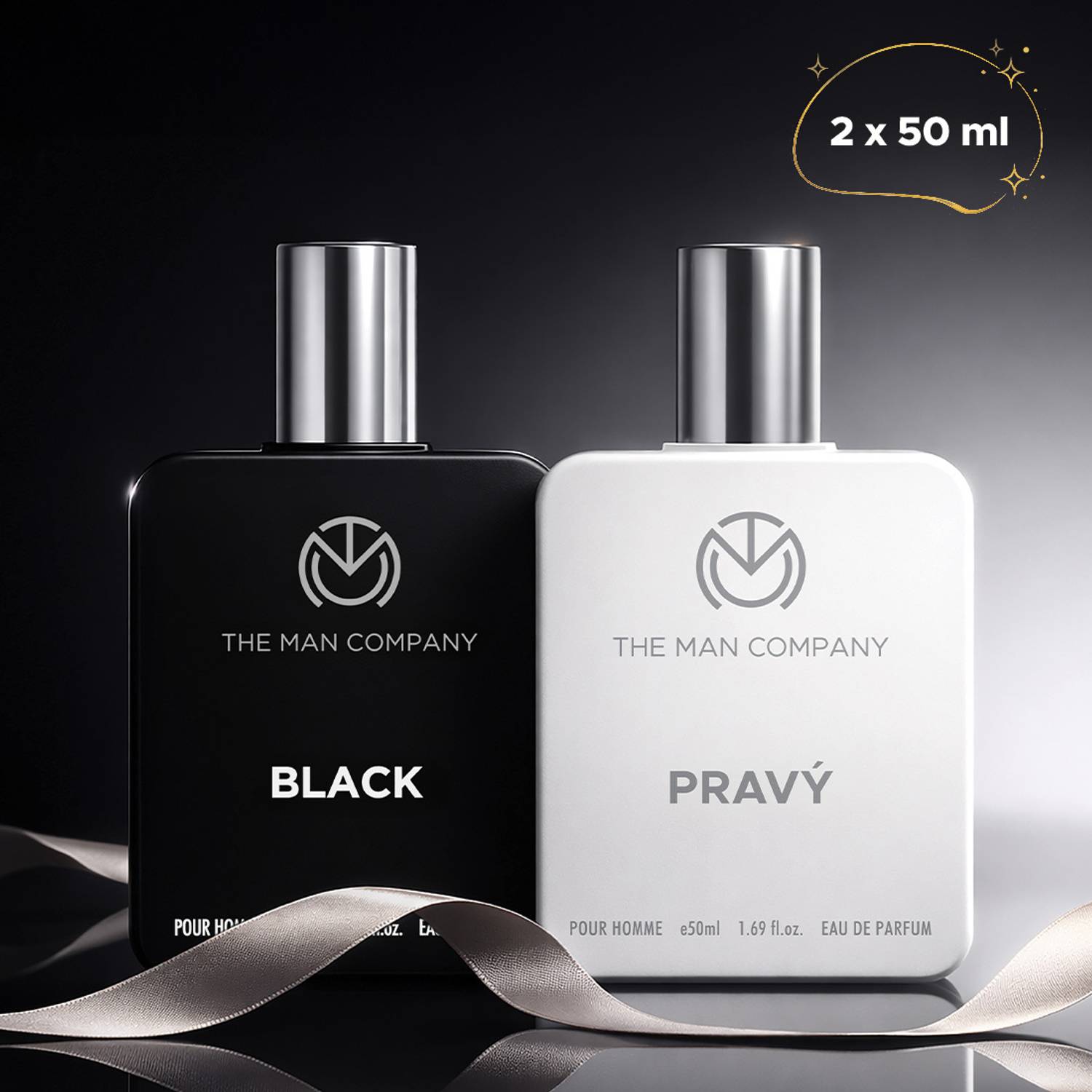 The Man Company Black with Pravy Pack of 2 · 50 ml (100 ml total) - Image 1