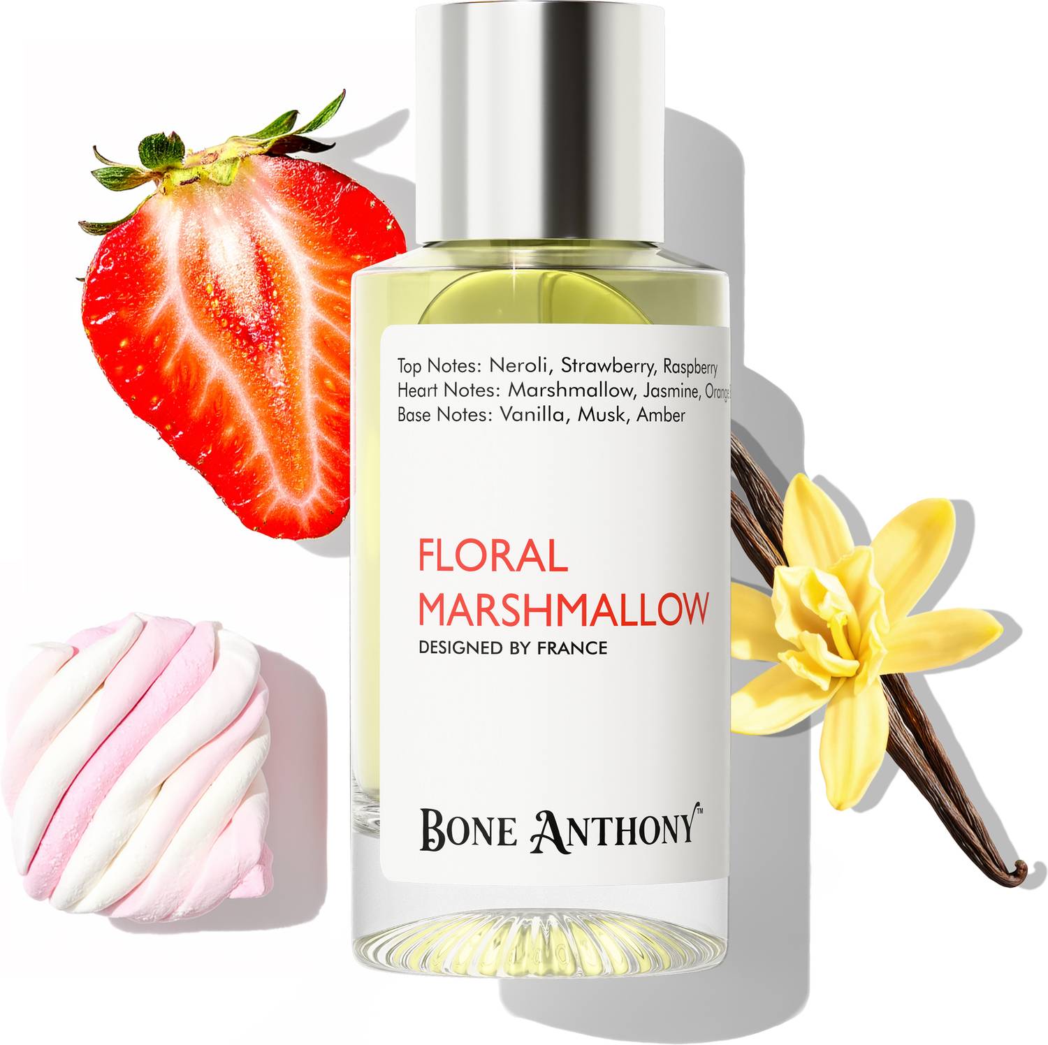 Bone Anthony Floral Marshmallow Luxury Perfume | Delicate Creamy Fragrance | Long Lasting Eau de Parfum  -  50 ml