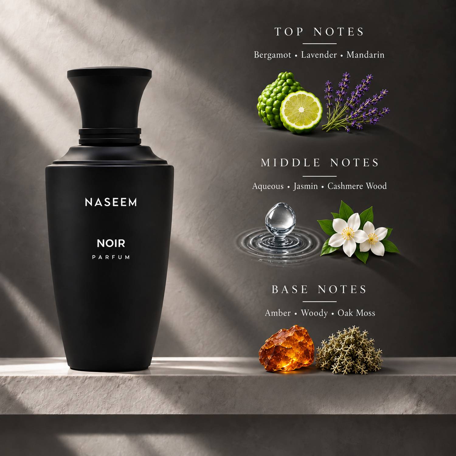 Naseem Noir Aqua Parfum 100ml - Image 3