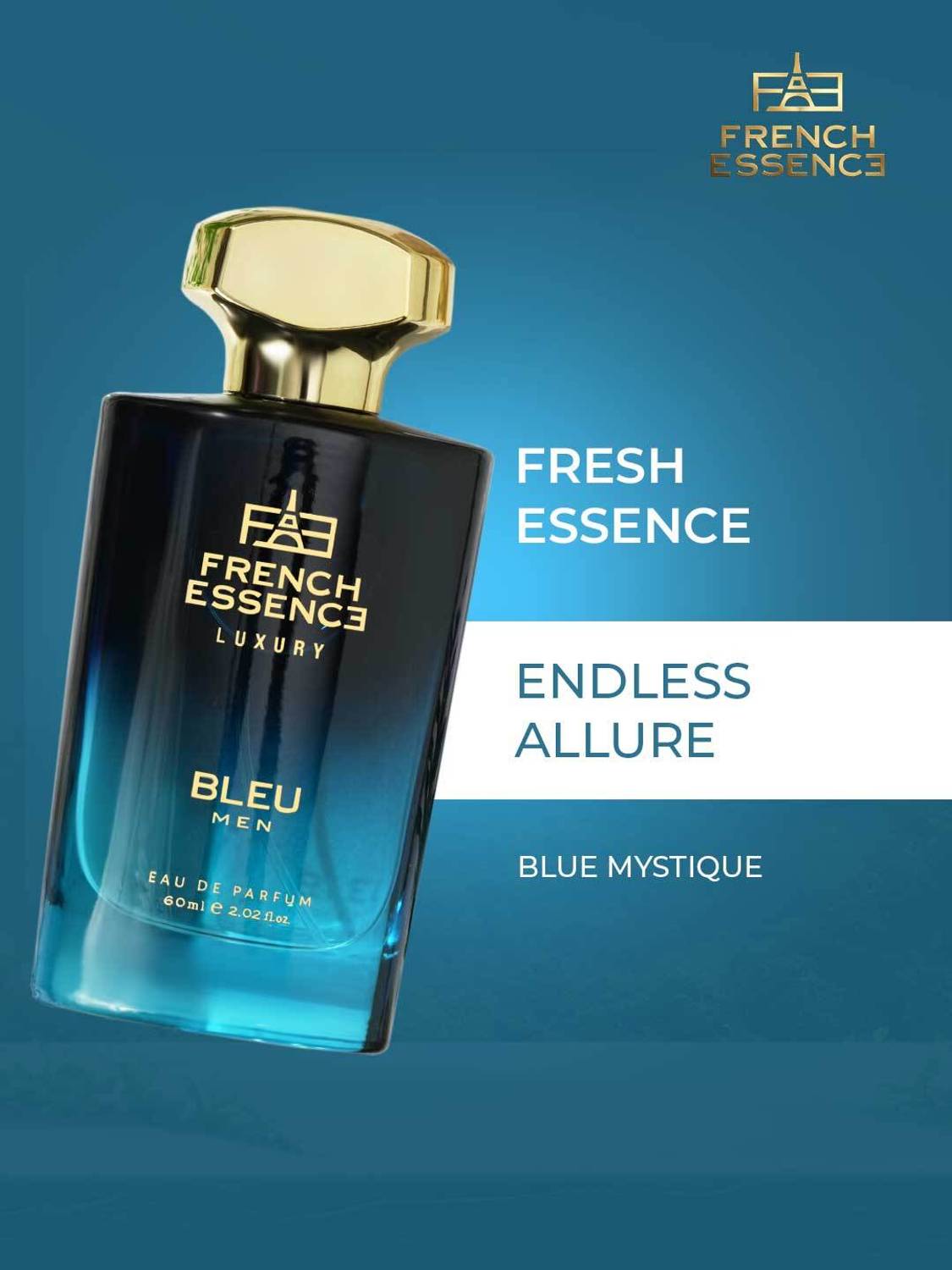French Essence Luxury Bleu Eau de Parfum 60 ml - Image 5