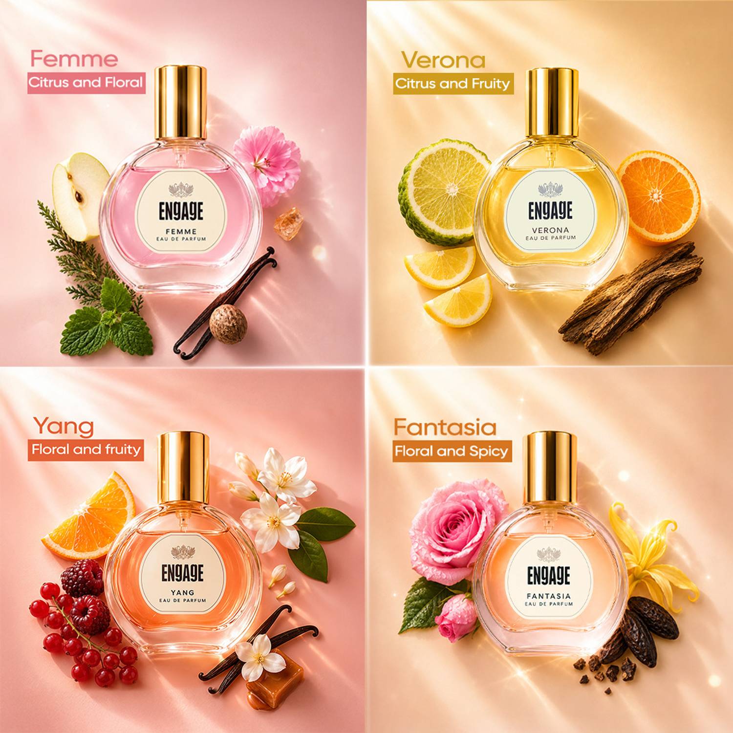 Engage Luxury Assorted Gift Set 4x20ml 80 ml - Image 2