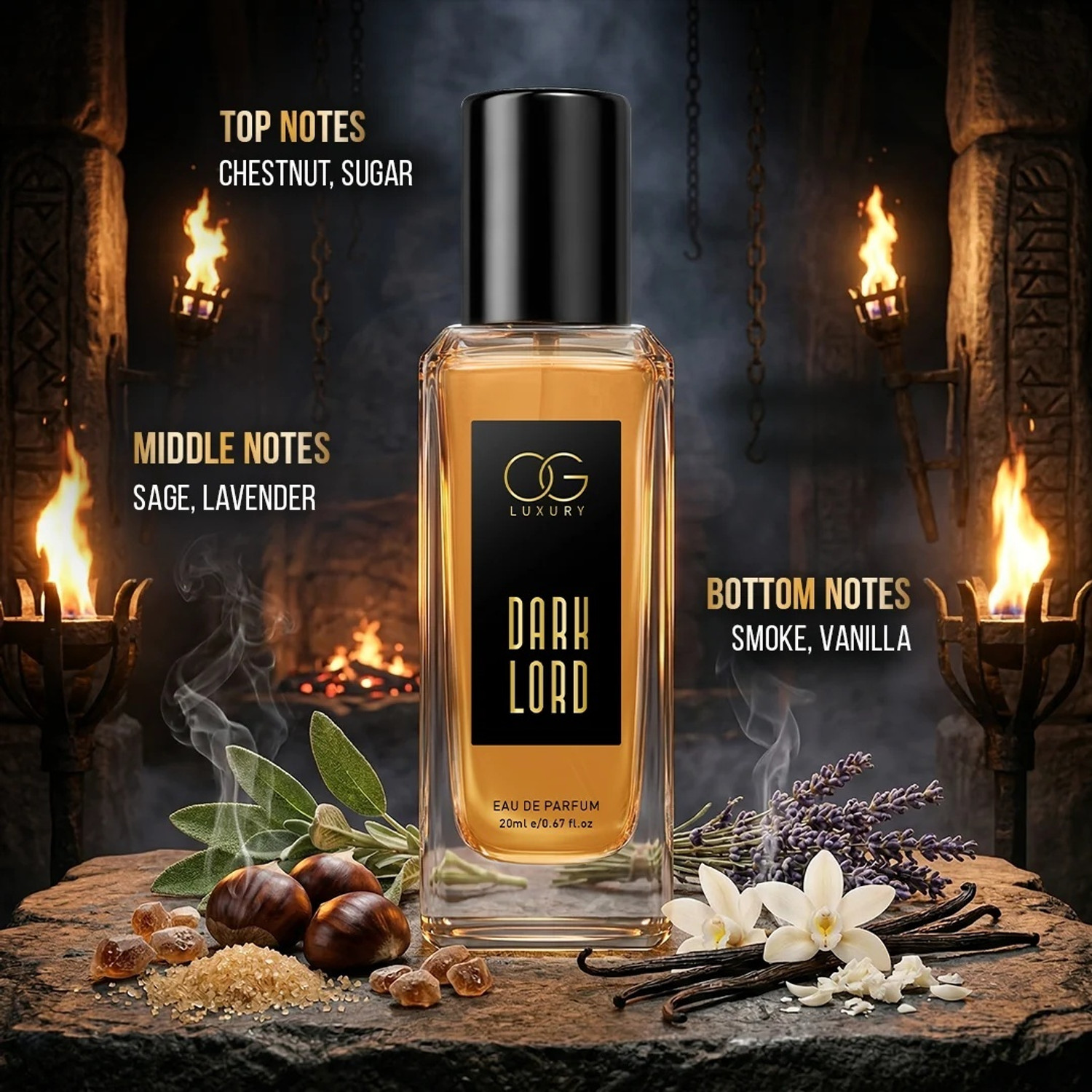 Image of OG LUXURY ALPHA DUO Combo Noble Man & Dark Lord Perfume Long Lasting Premium Men Fragrance Eau de Parfum - 40 ml