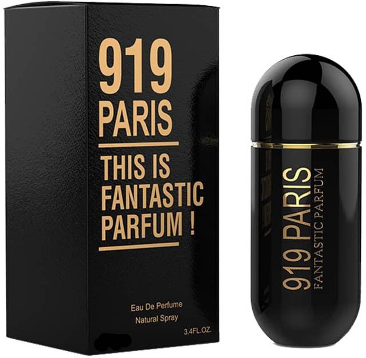 JBJ 919 Paris Black Eau De Perfume Pack of 2 · 50 ml (100 ml total) - Image 2