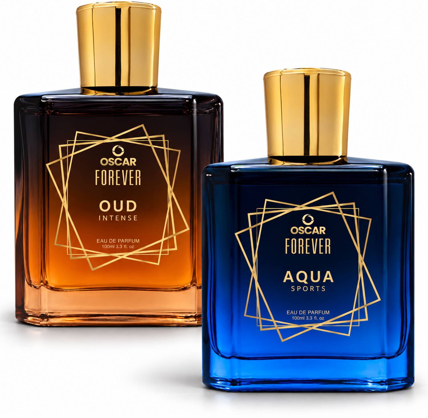 OSCAR Forever Aqua Sports & Oud Intense Premium Perfume Combo | Strong & Long Lasting Eau de Parfum - 200 ml