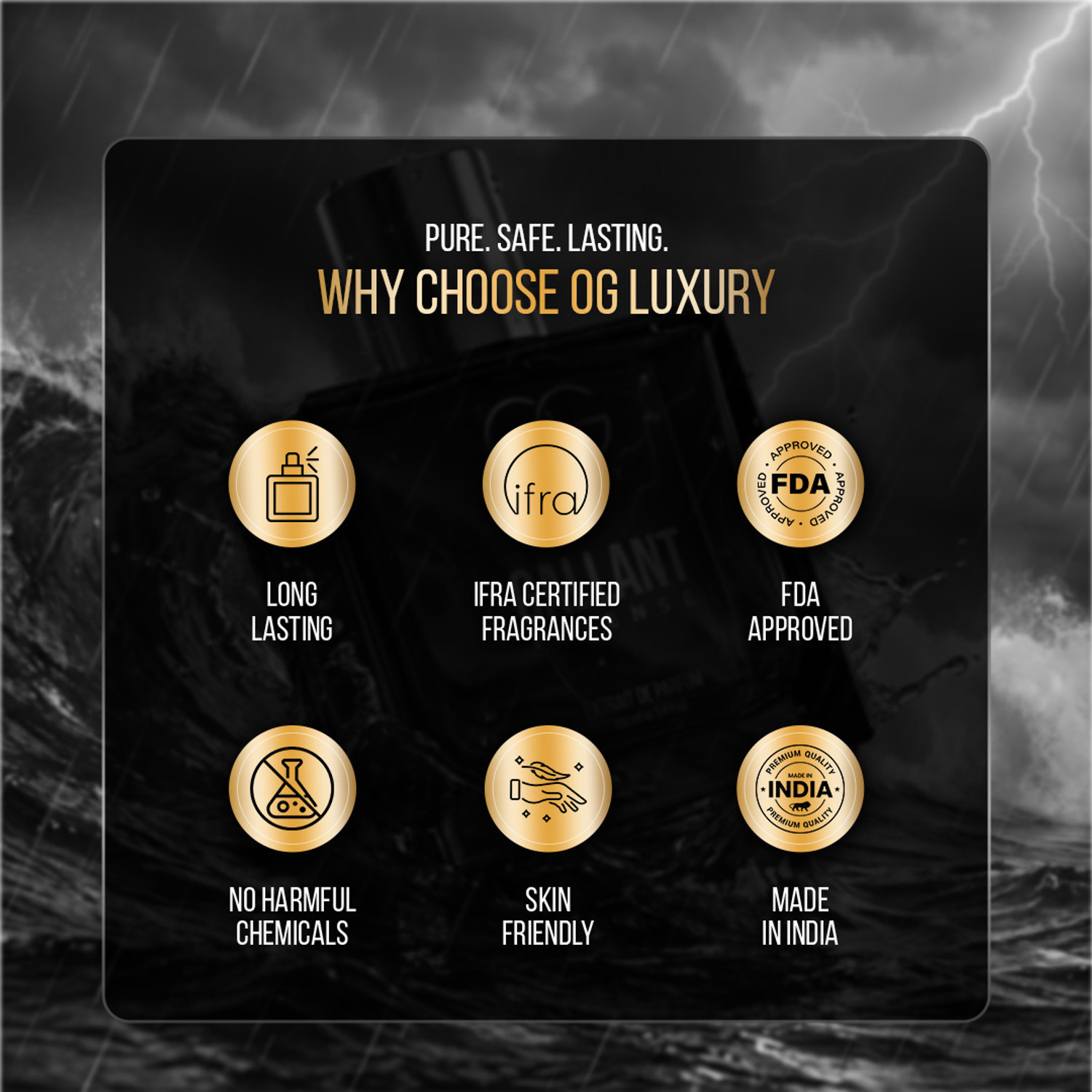 Image of OG LUXURY India's First & Strongest Perfume Gallant Intense, Long Lasting Premium Extrait De Parfum - 50 ml