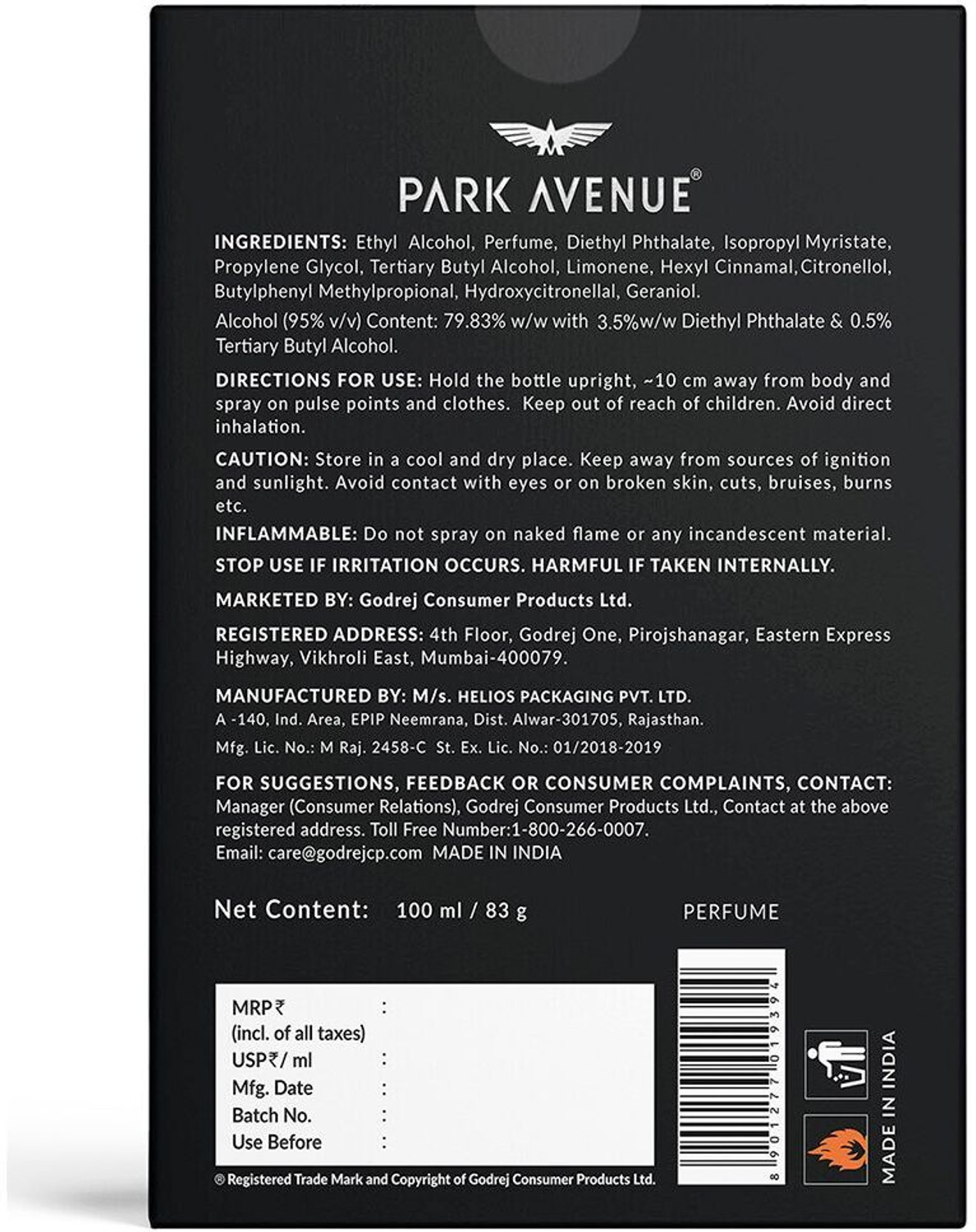Image of PARK AVENUE Knight Eau de Parfum - 100 ml
