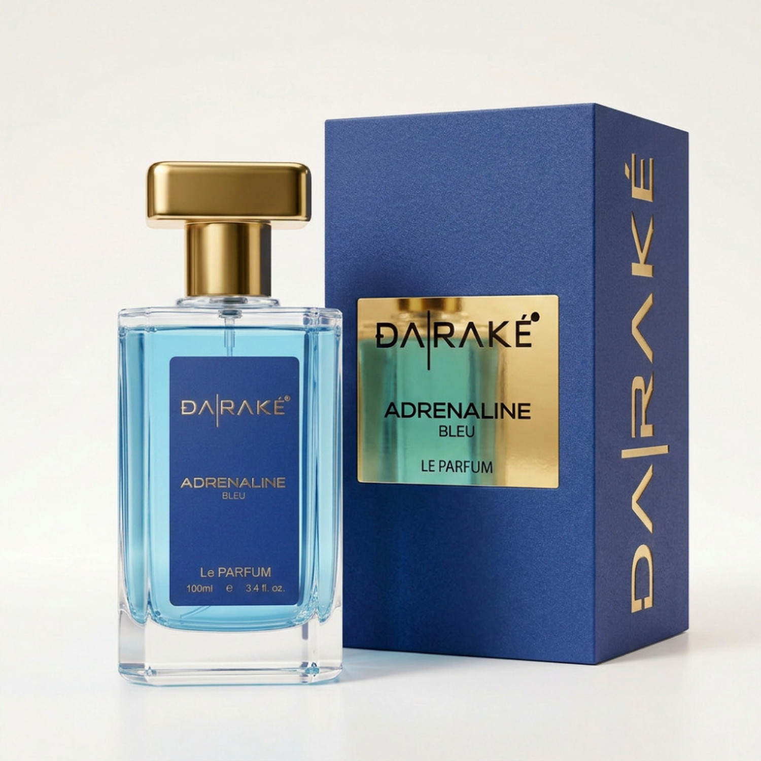 Image of DA RAKE Adrenaline Bleu Perfume | 12 Hours Long Lasting | Bergamot & Aquatic Perfume - 100 ml