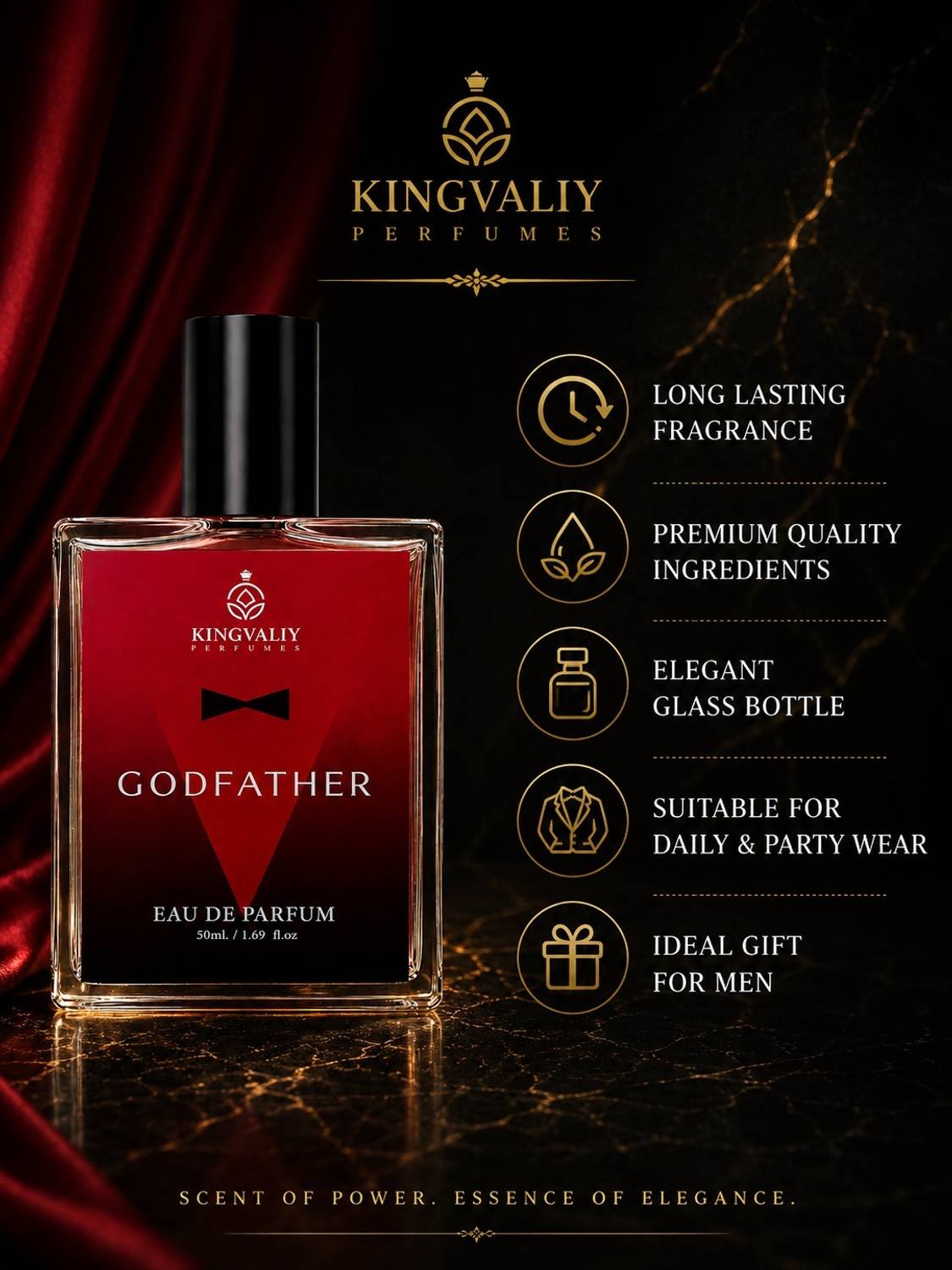 Kingvaliy Godfather Perfume Combo Pack of 2 · 100 ml (200 ml total) - Image 3
