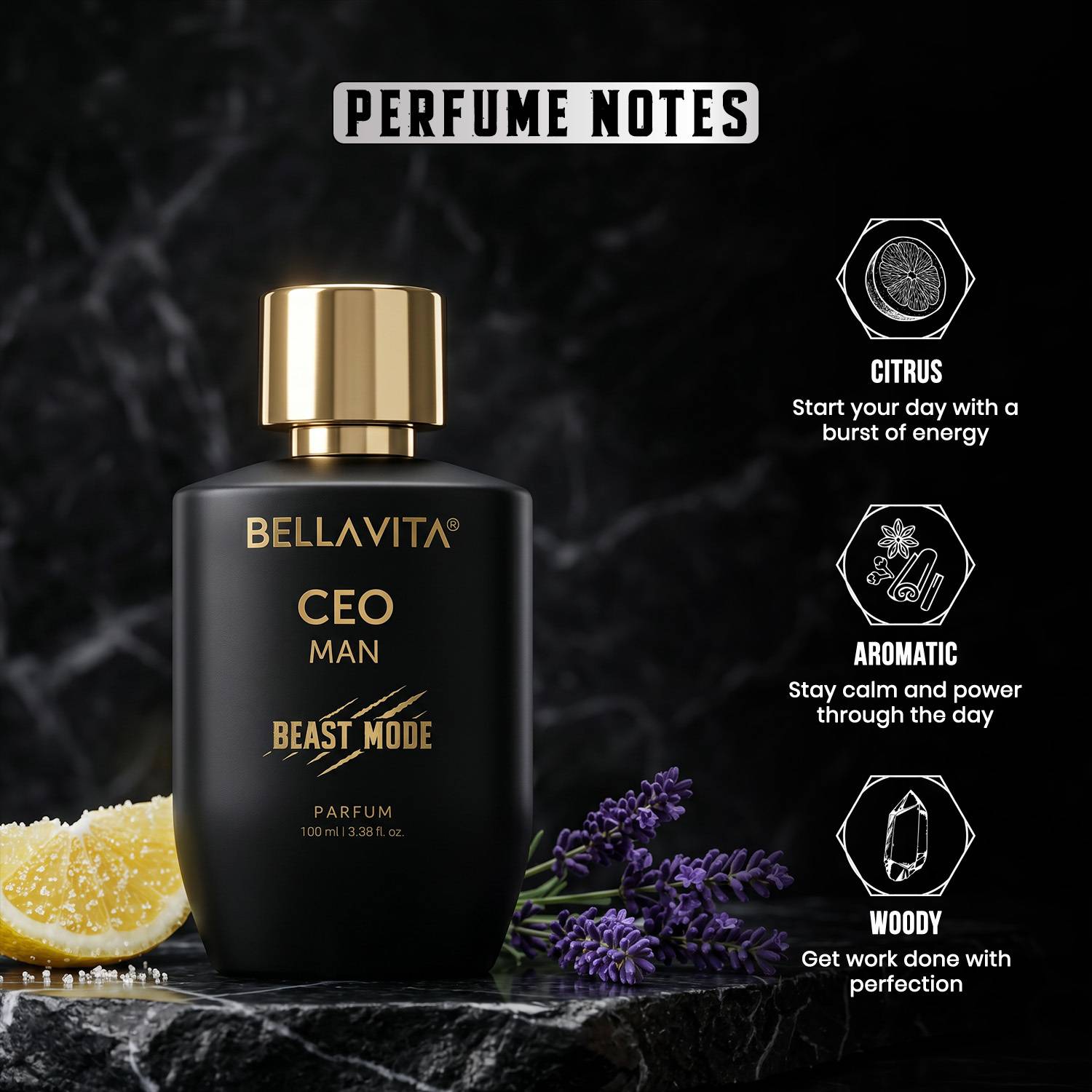 BELLAVITA CEO MAN BEAST MODE Eau de Parfum - 100 ml - Image 2