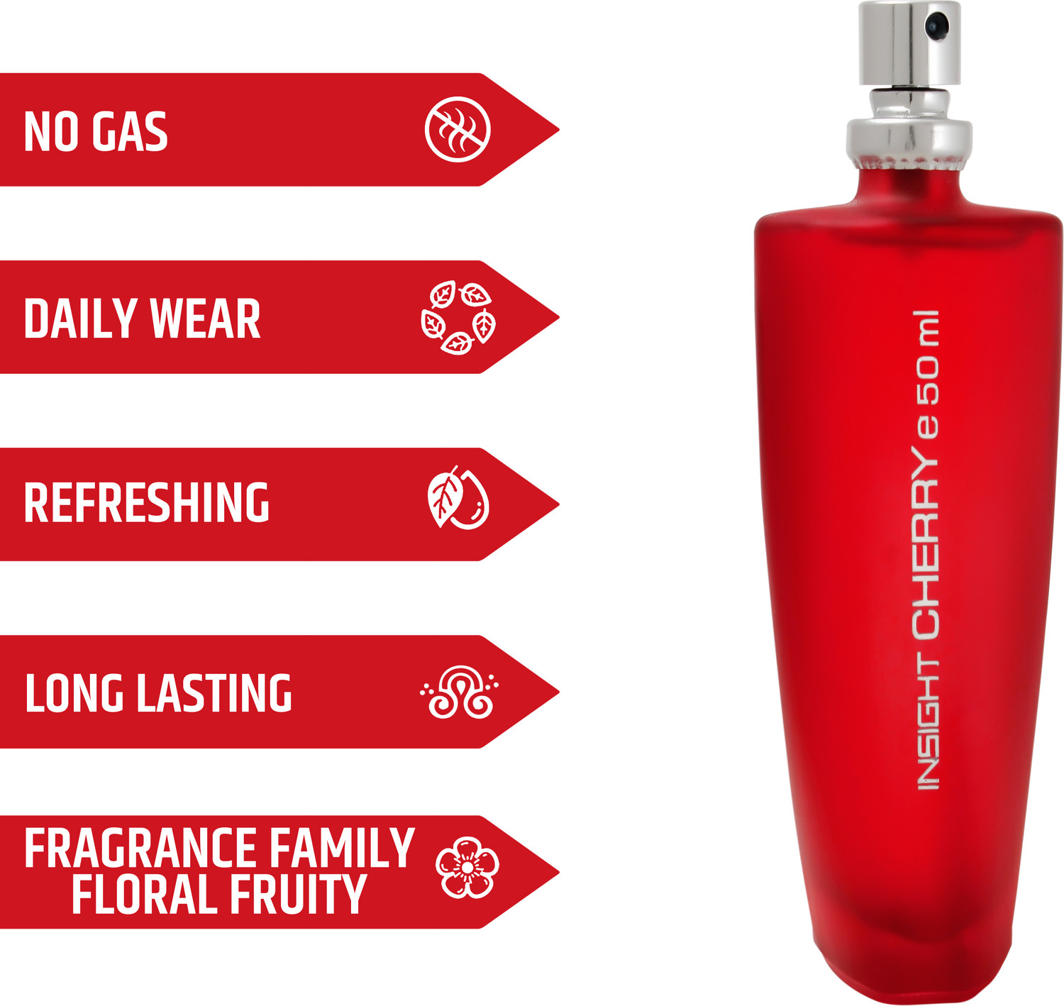 Image of Insight Cherry Eau De Parfum for Her | Floral & Fruity Notes | Everyday Wear Eau de Parfum - 50 ml (For Men & Women)