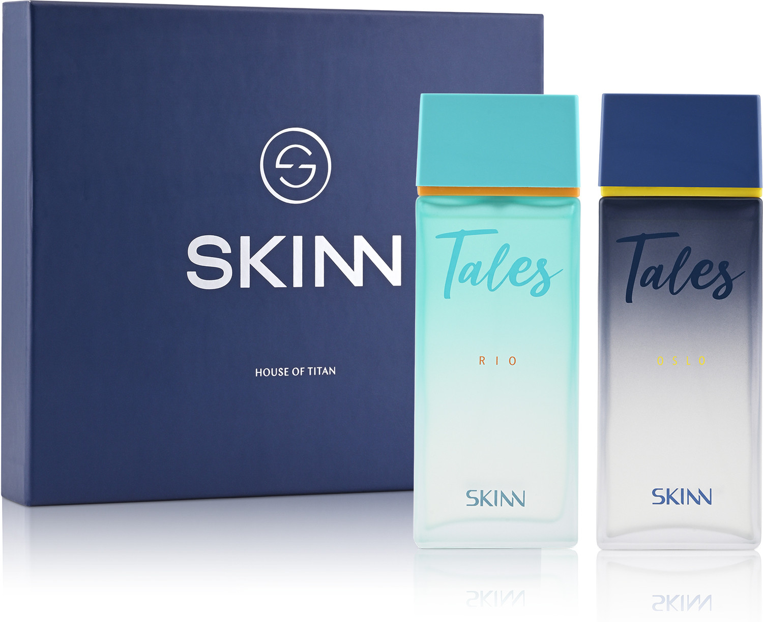 Image of SKINN by TITAN Perfume Gift box 200 ml - Tales Rio & Oslo || Long Lasting Eau de Parfum - 200 ml