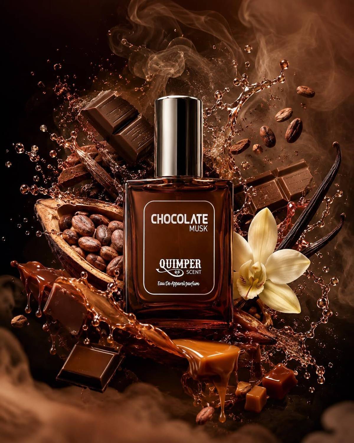 QUIMPER Chocolate Musk 2pcs 60ml Unisex Parfum - Image 3