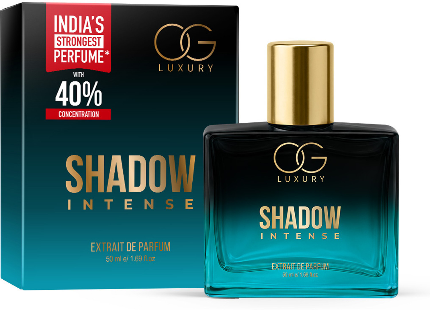 Image of OG LUXURY India's First & Strongest Perfume Shadow Intense, Long Lasting Premium Extrait De Parfum - 50 ml