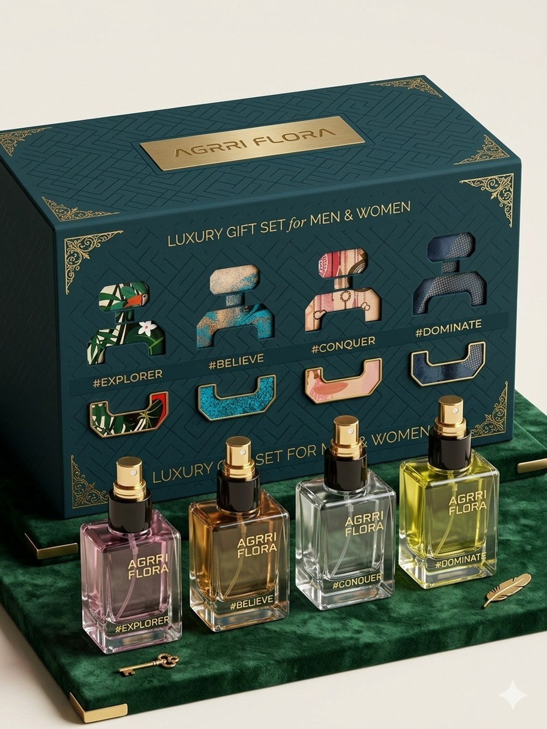 Image of Agrri Flora 15ML X 4PCS Perfume - 60 ml
