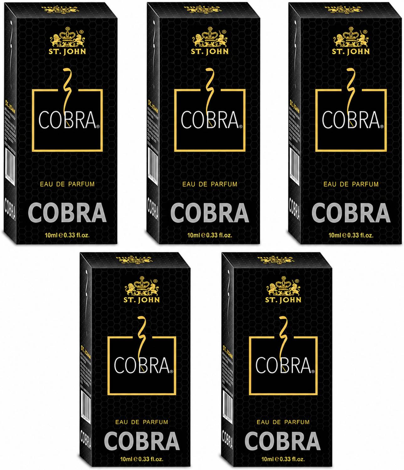 ST-JOHN Cobra 10ml Eau de Parfum Pack Pack of 5 · 10 ml (50 ml total) - Image 1