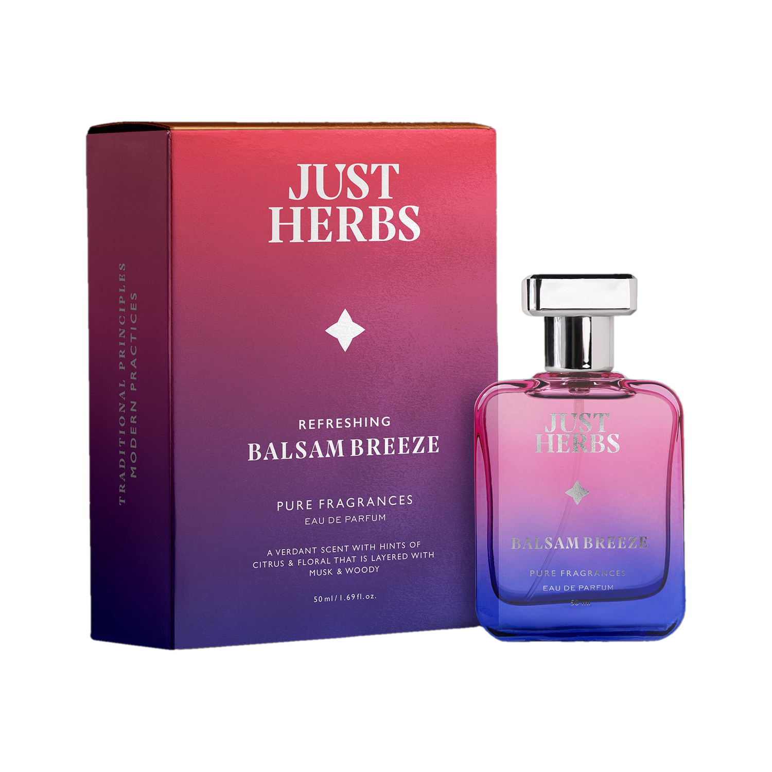 Just Herbs Musk & Woody Balsam Breeze Eau de Parfum - 50 ml - Image 1