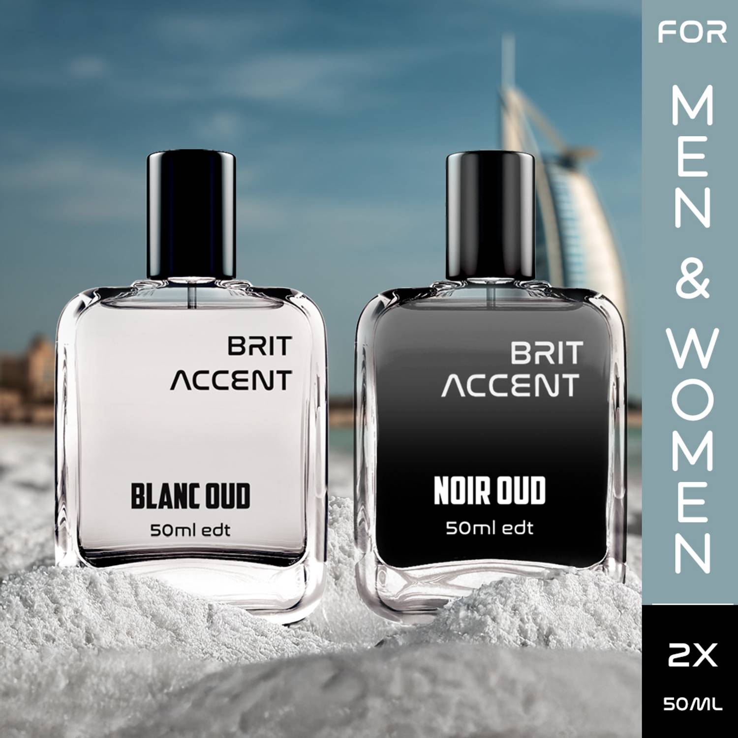 BRIT ACCENT Combo Pack Perfume Blanc Oud & Noir Oud 100 ml
