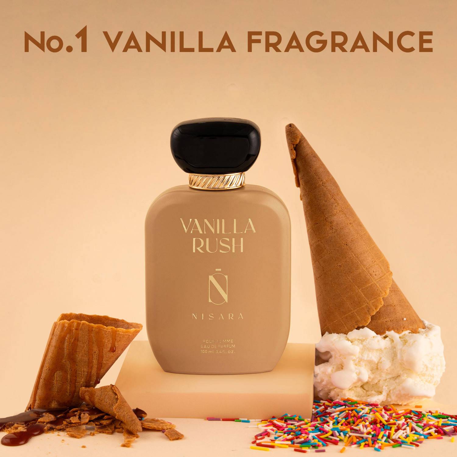Nisara Vanilla Rush Eau De Parfum 100ml - Image 1