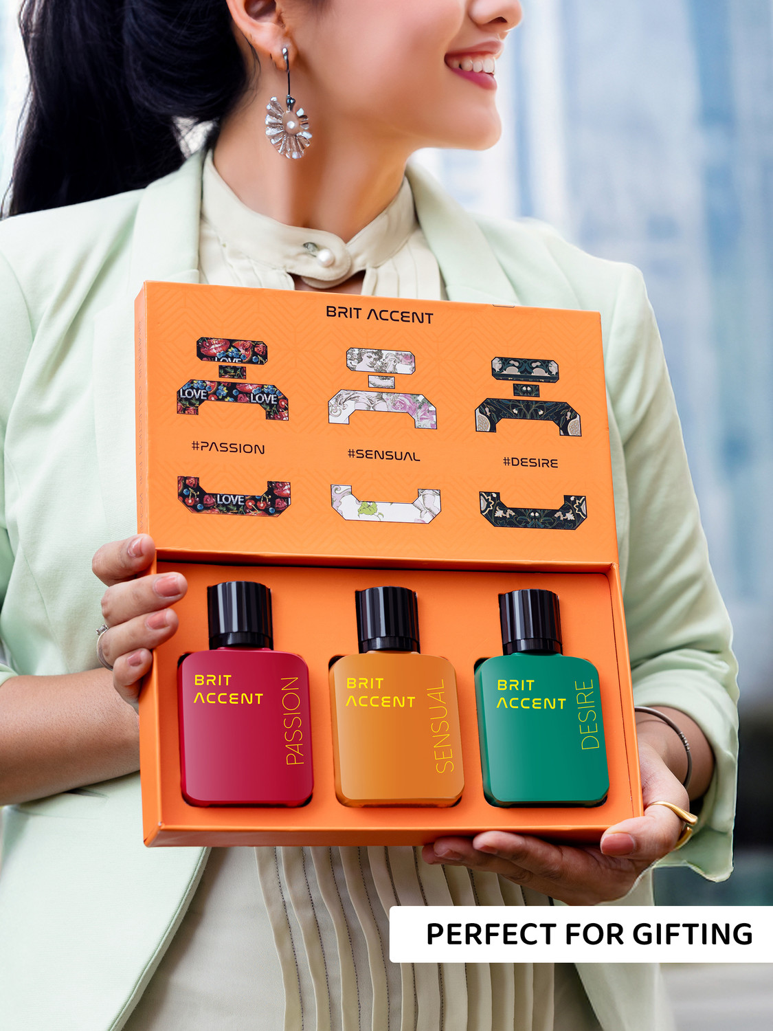 Image of BRIT ACCENT |Grandeur Premium Collection Gift Set|3 X 50 ML| #Passion #Sensual #Desire| Extrait De Parfum - 150 ml