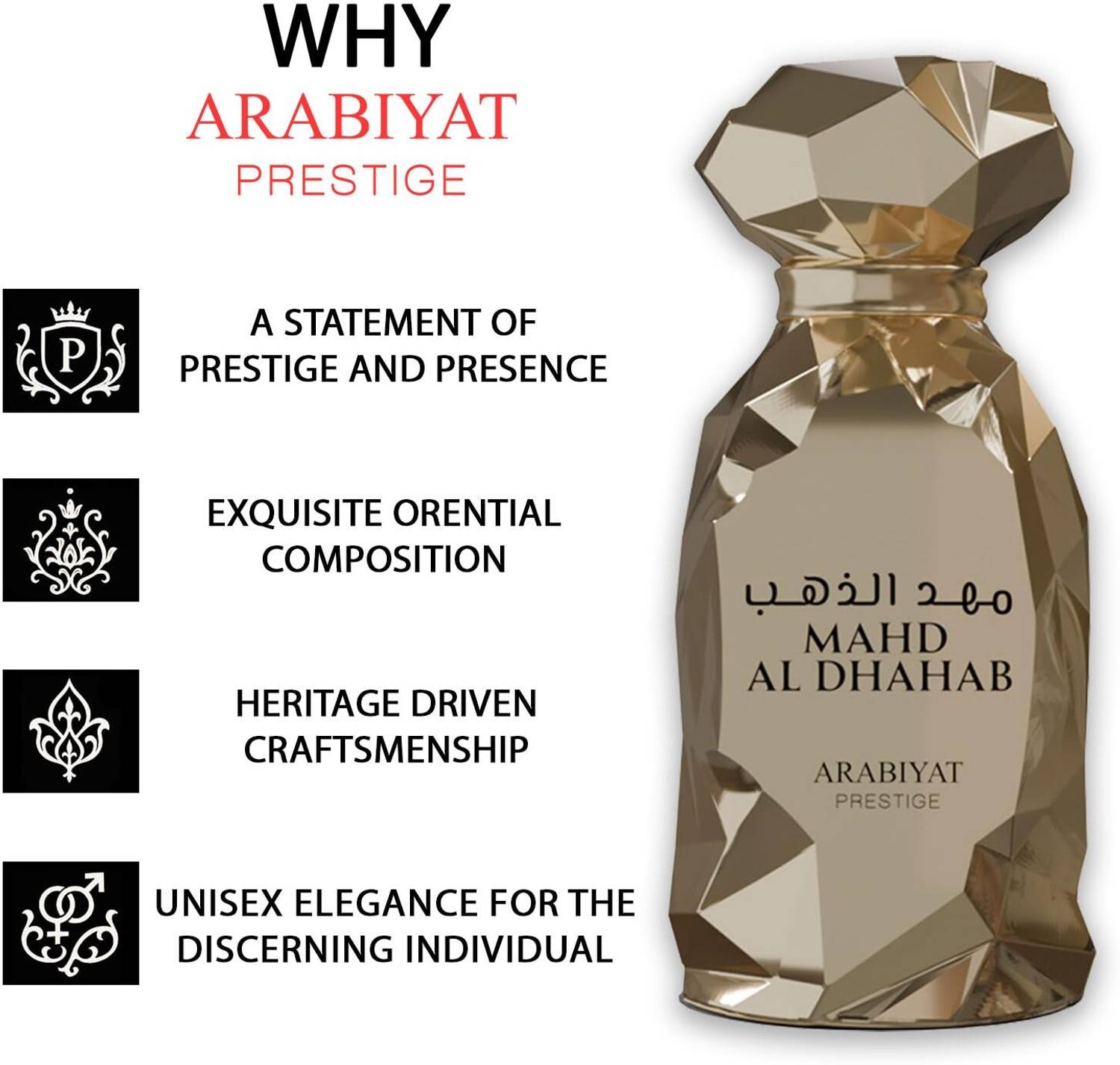 Buy Arabiyat Prestige Mahd Al Dhahab Eau de Parfum - 100 ml Online