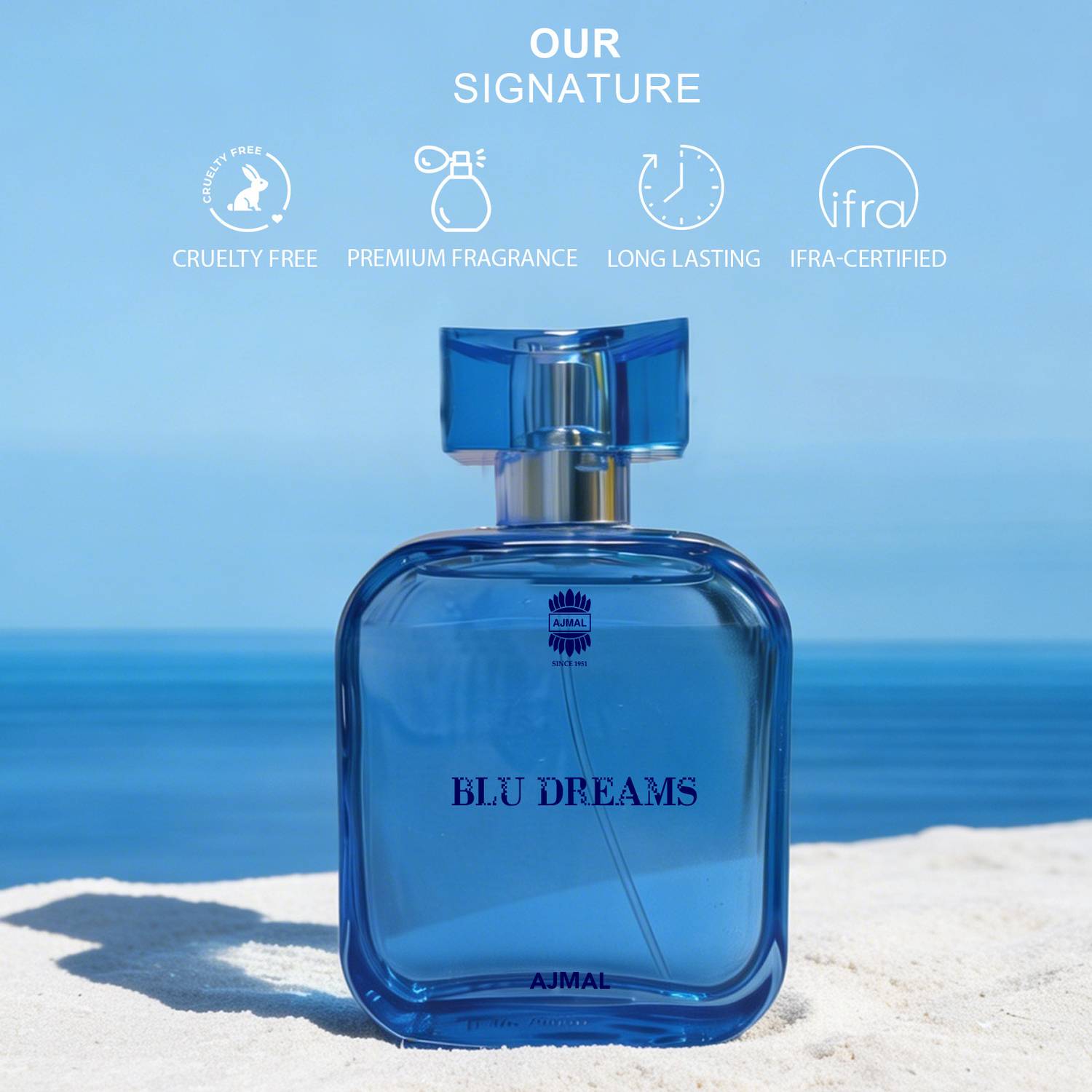 Ajmal Blu Dreams Eau de Parfum 100ml - Image 5