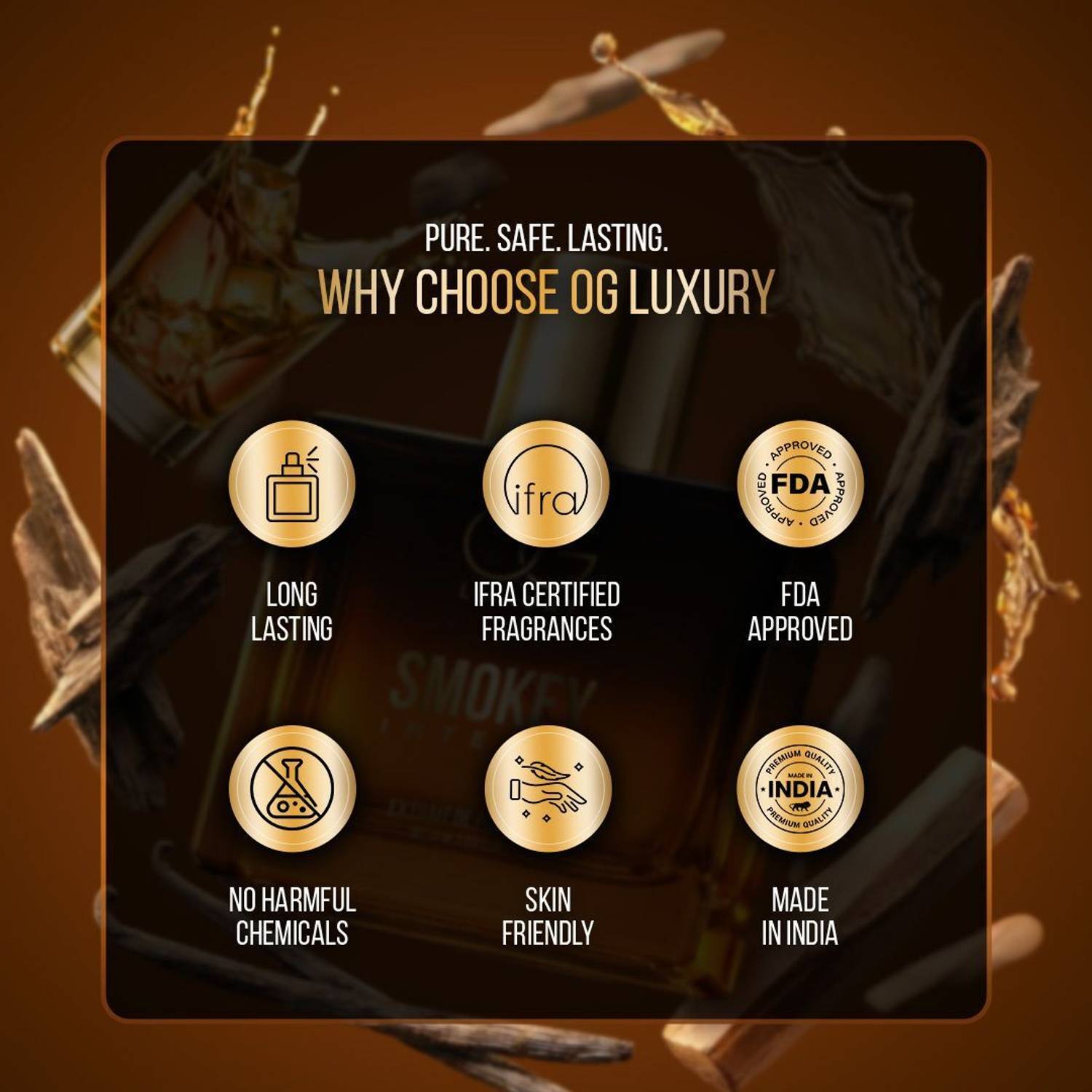 OG LUXURY Smokey Intense Whiskey Perfume - 50 ml - Image 5