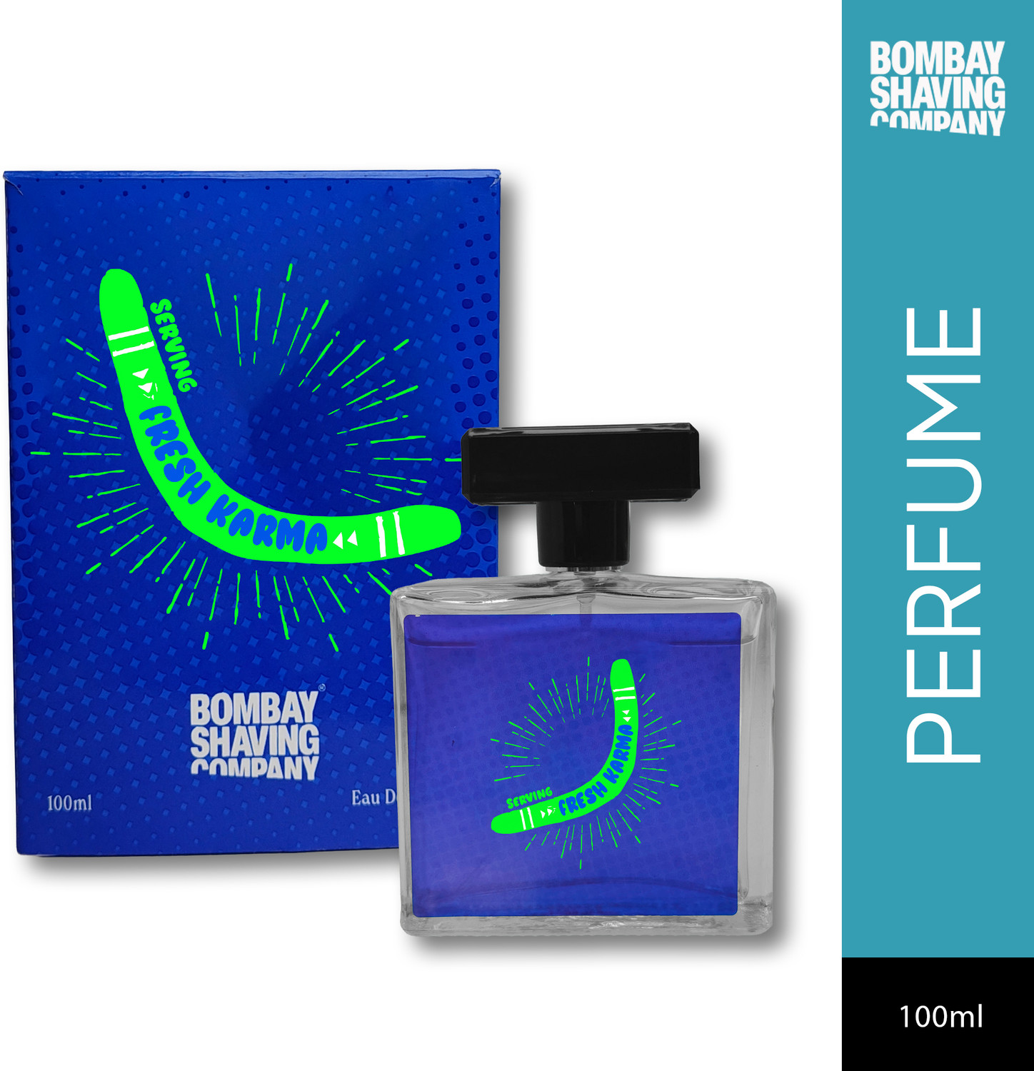 Image of BOMBAY SHAVING COMPANY Fresh Karma Perfume for Men-Fresh Citrus Scent-Gift for boyfriend /brother Eau de Parfum - 100 ml