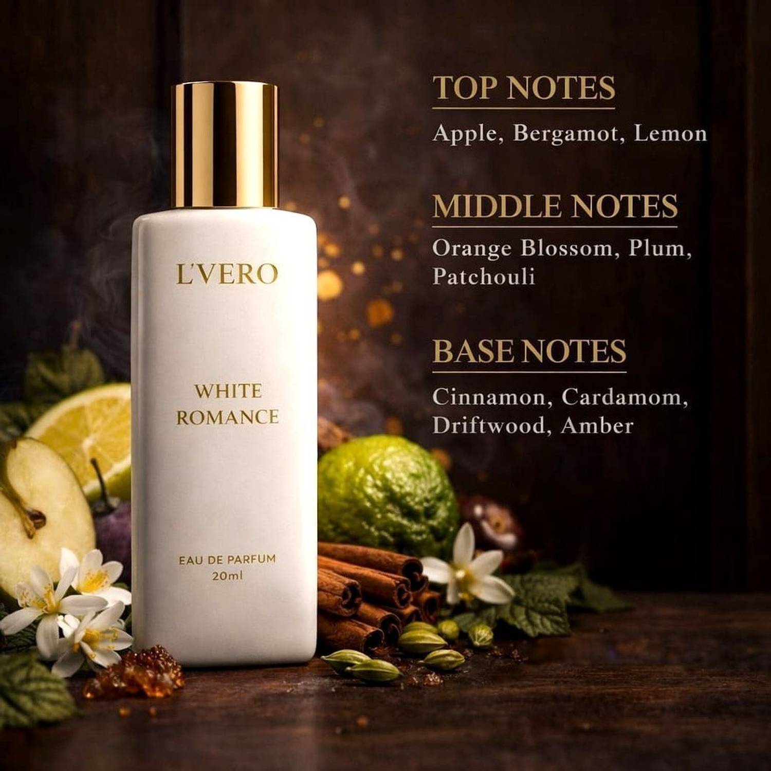 L'vero Signature+ White Romance Eau de Parfum 40ml - Image 5