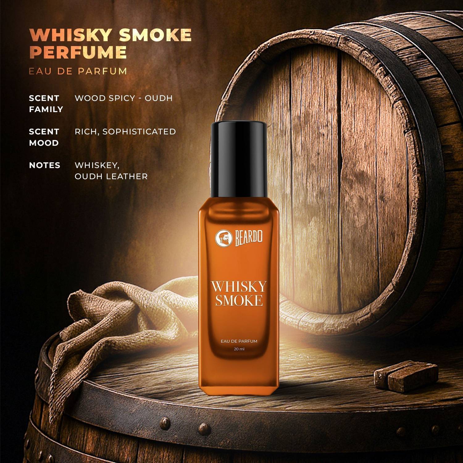 BEARDO Whisky Smoke EDP Perfume 20 ml - Image 4