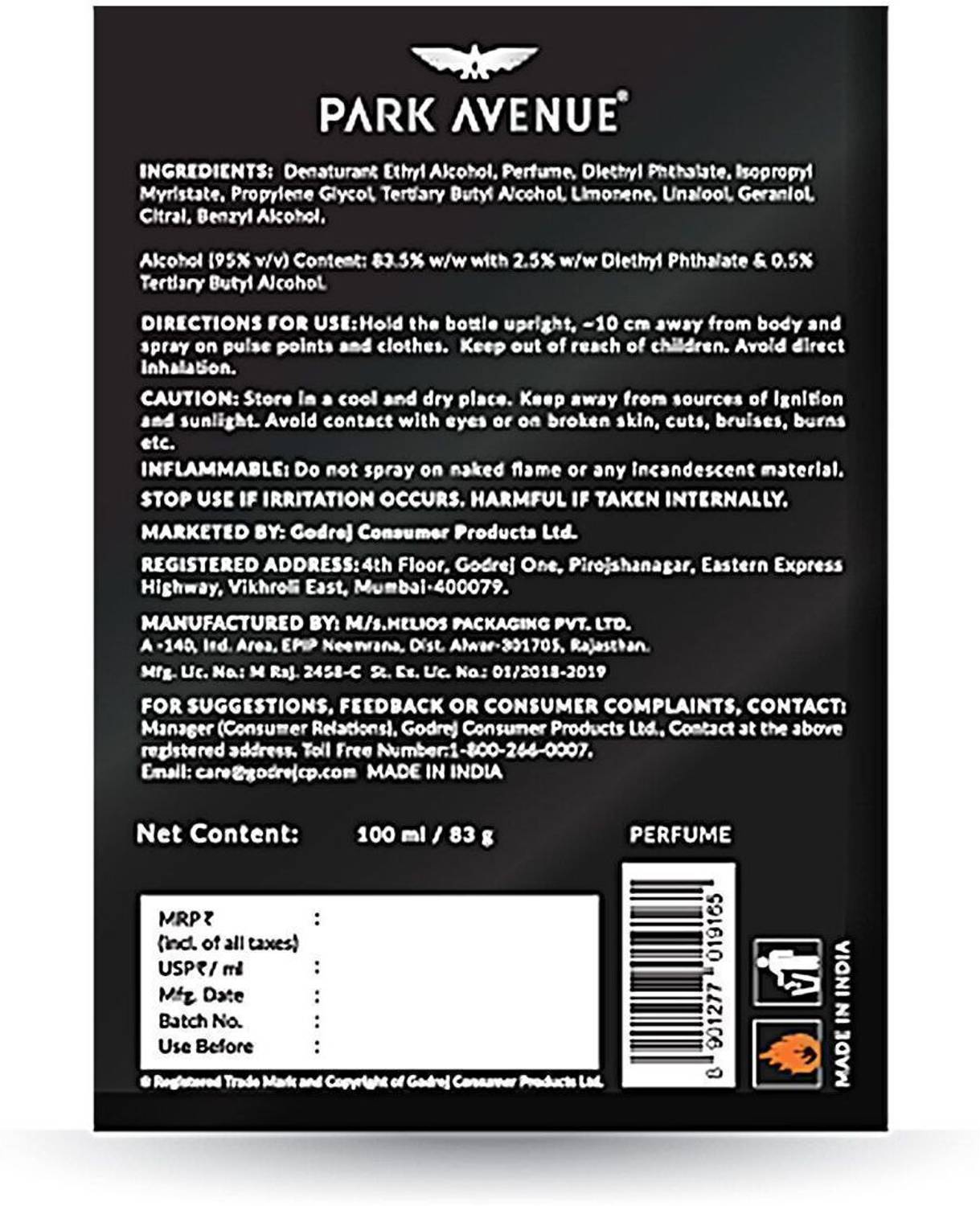PARK AVENUE Edge Evening Wear for Men Eau de Parfum - 100 ml - Image 4