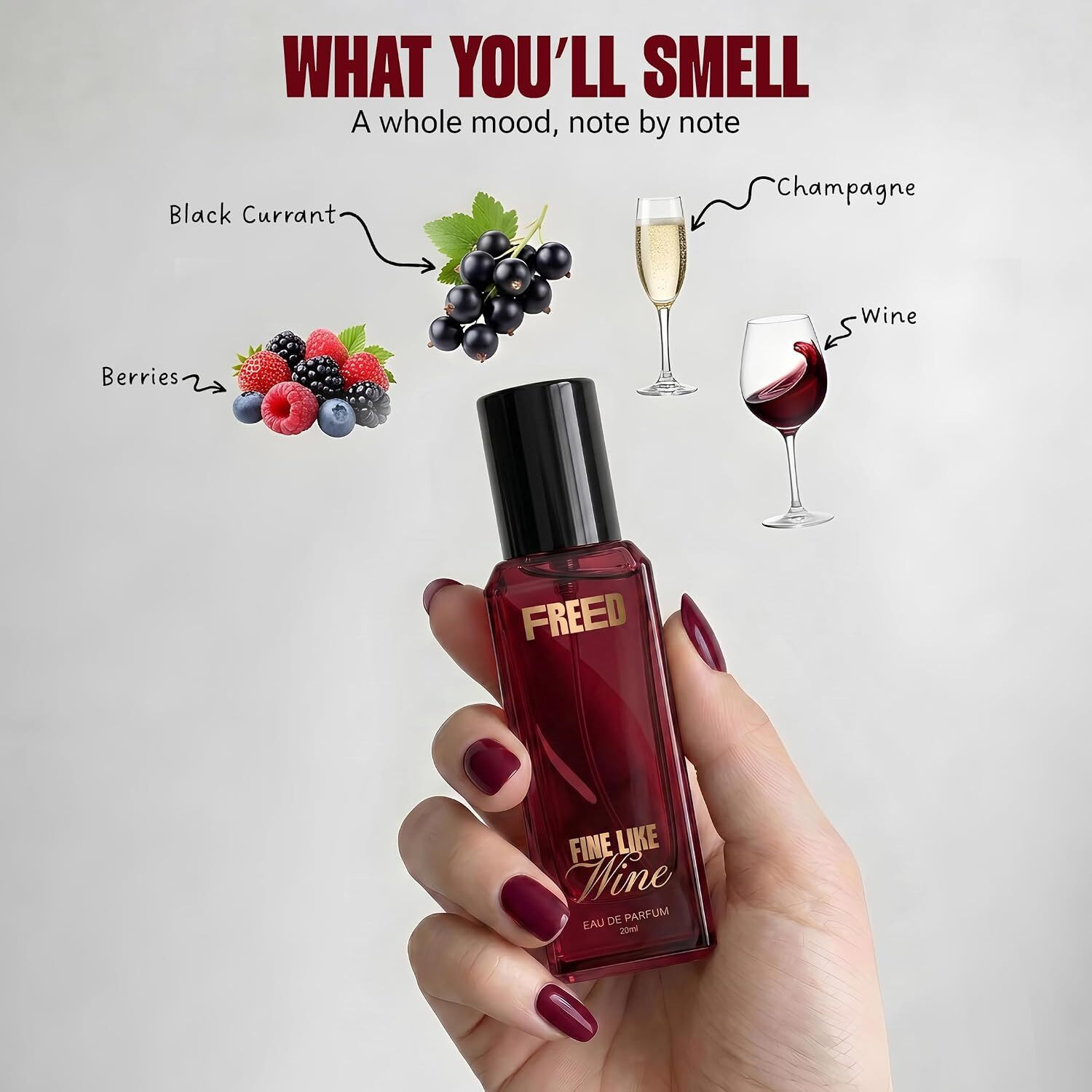 Image of FREED Musk Bomb, Black Kat & Fine Like Wine Perfume For Women | (Set of 3) Eau de Parfum - 60 ml