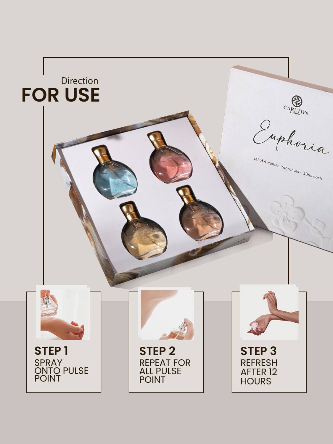CARLTON LONDON Euphoria Women Pack of 4 · 30 ml (120 ml total) - Image 5