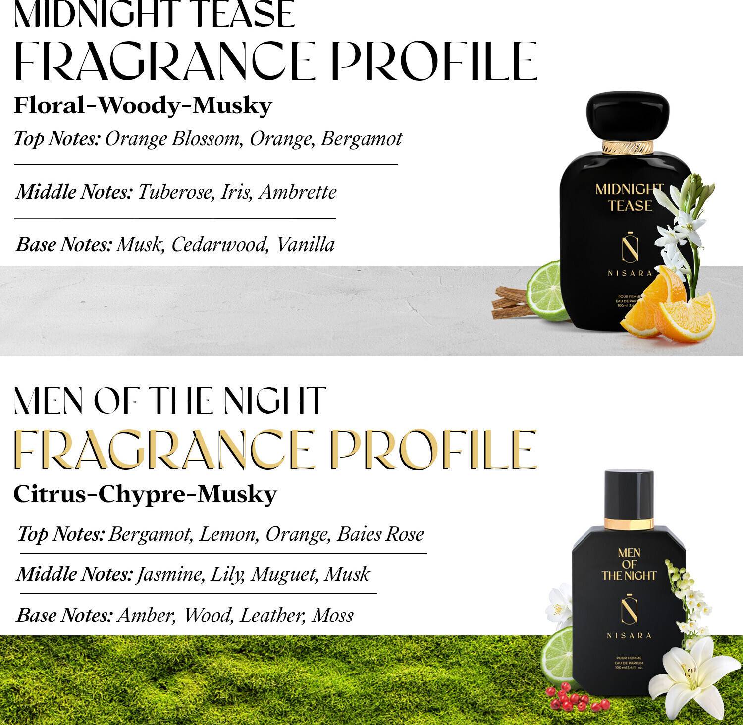 Nisara Midnight Tease & Men Of The Night Eau De Parfum 100ml X 2 - Image 5
