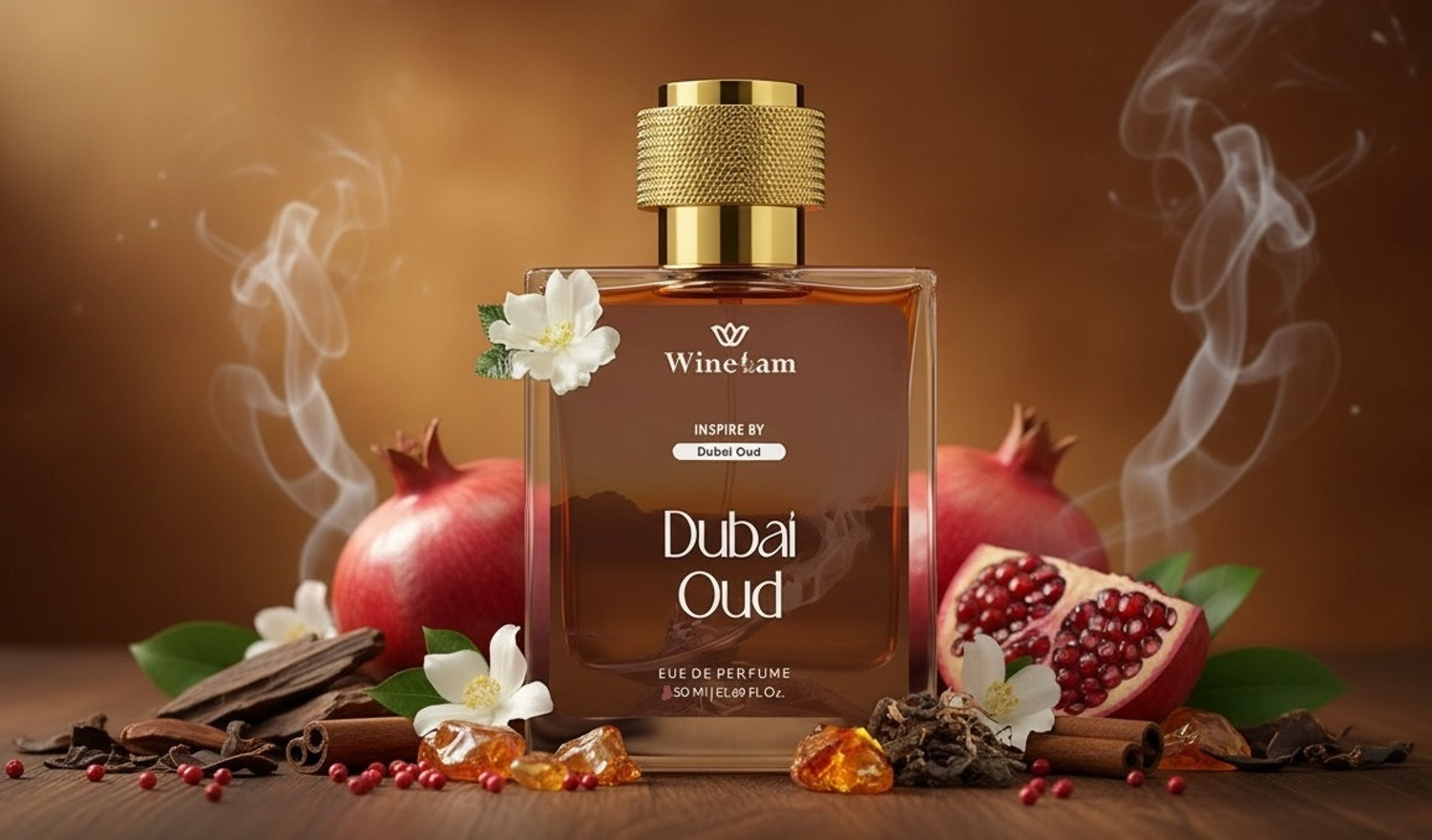 Image of winelam DUBAI OUD LONG LASTING UNISEX Eau de Parfum - 50 ml