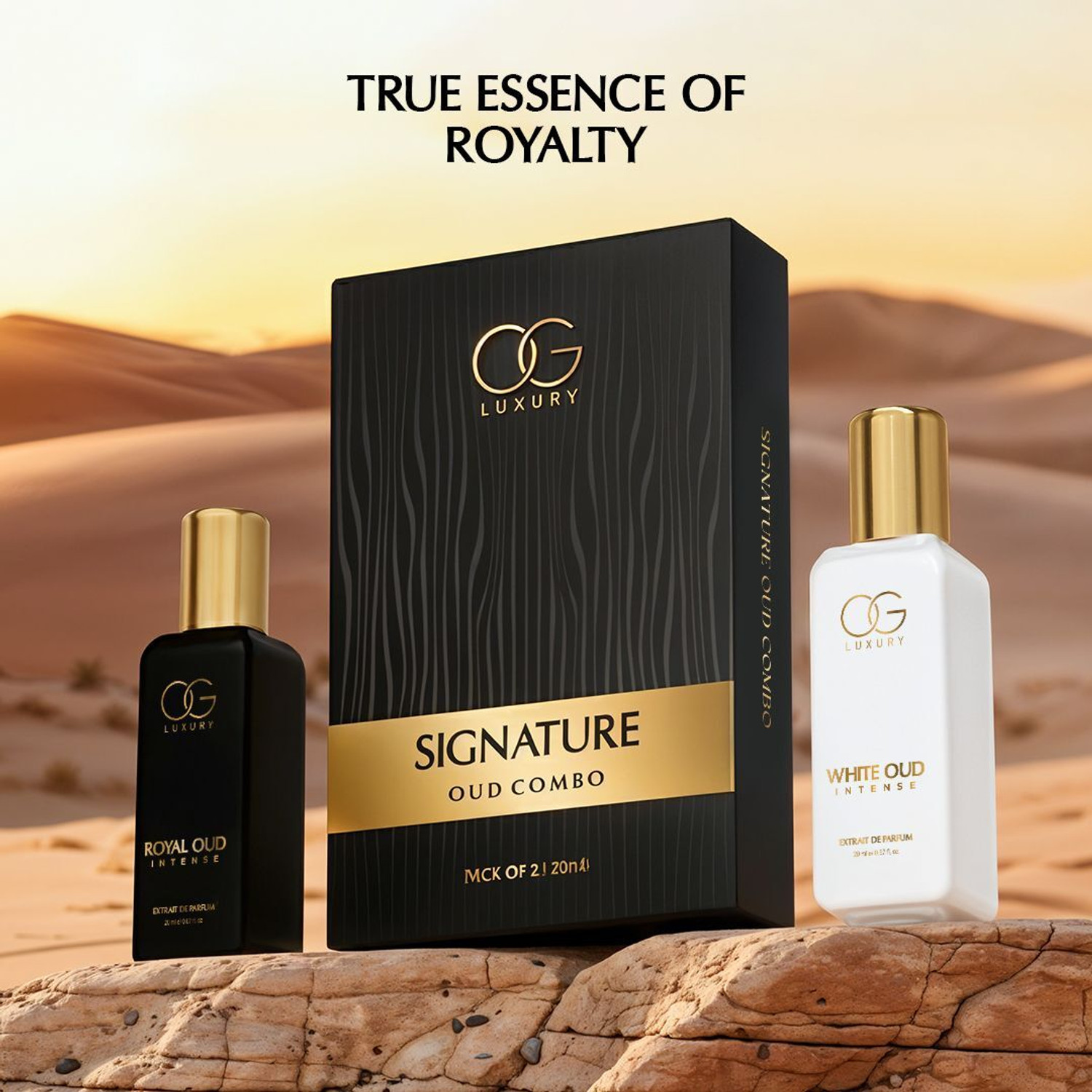 Image of OG LUXURY Intense Flame and Signature OUD Combo | Perfume Gift for Men | Long Lasting Extrait De Parfum - 80 ml