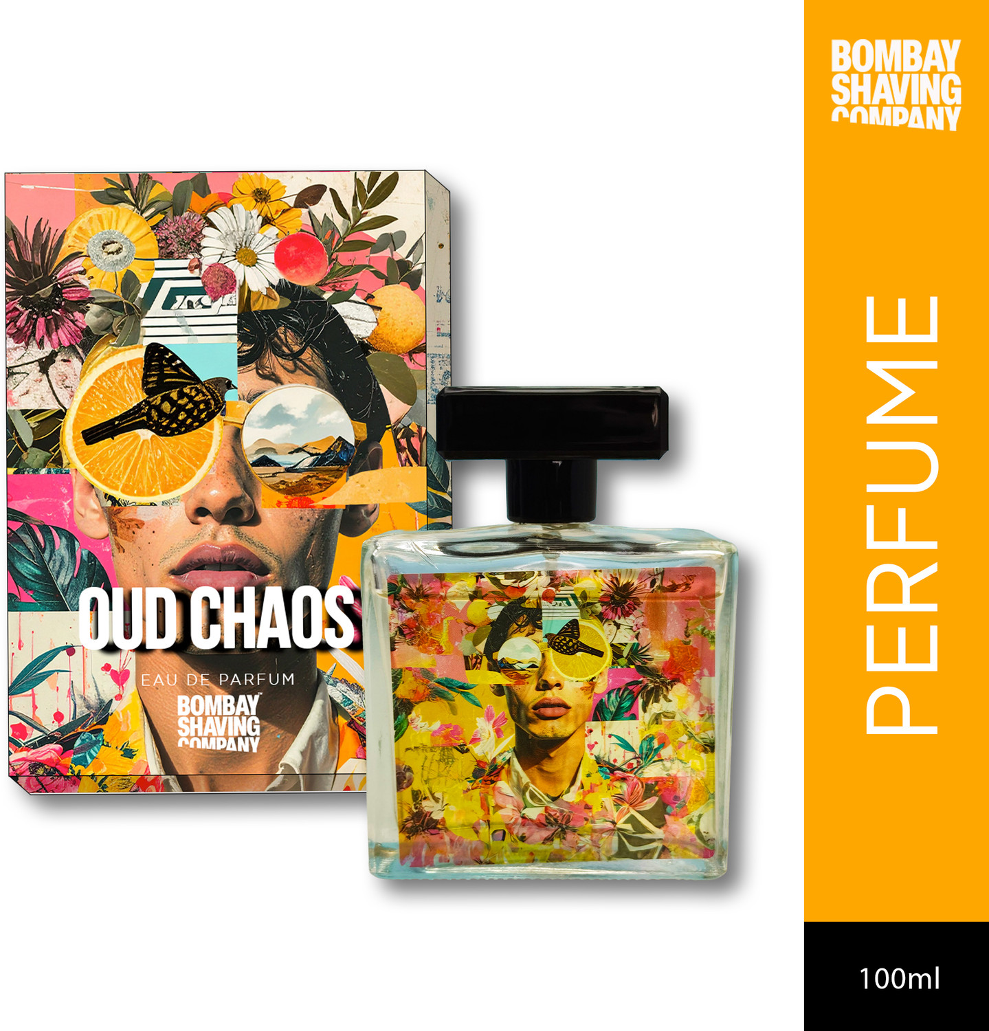 Image of BOMBAY SHAVING COMPANY Oudh Chaos Perfume for Men-Bold Seductive Scent-Gift for boyfriend /brother Eau de Parfum - 100 ml