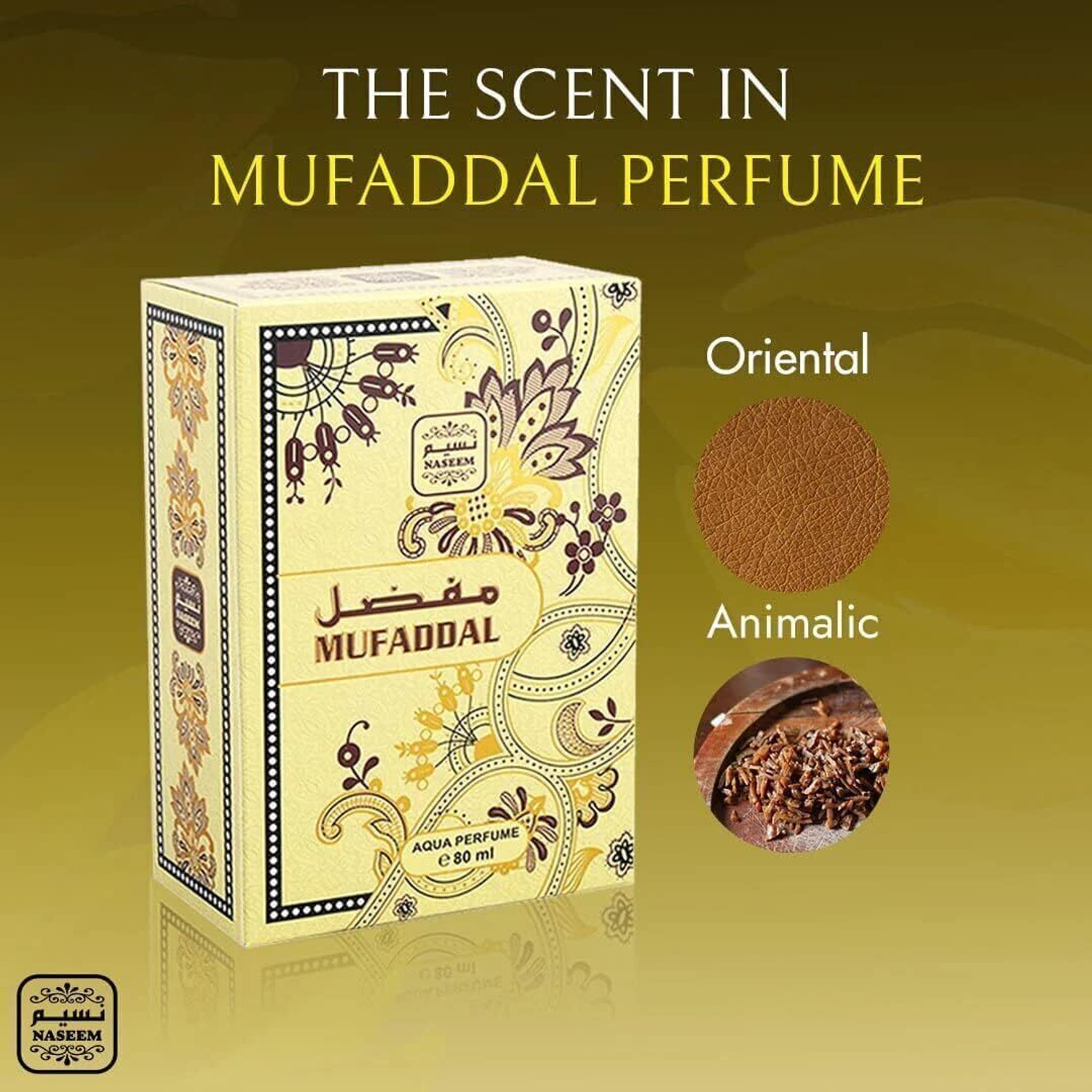 Image of NASEEM Mufaddal Aqua Parfum Alcohol Free Long-Lasting Fragrance Eau de Parfum - 80 ml
