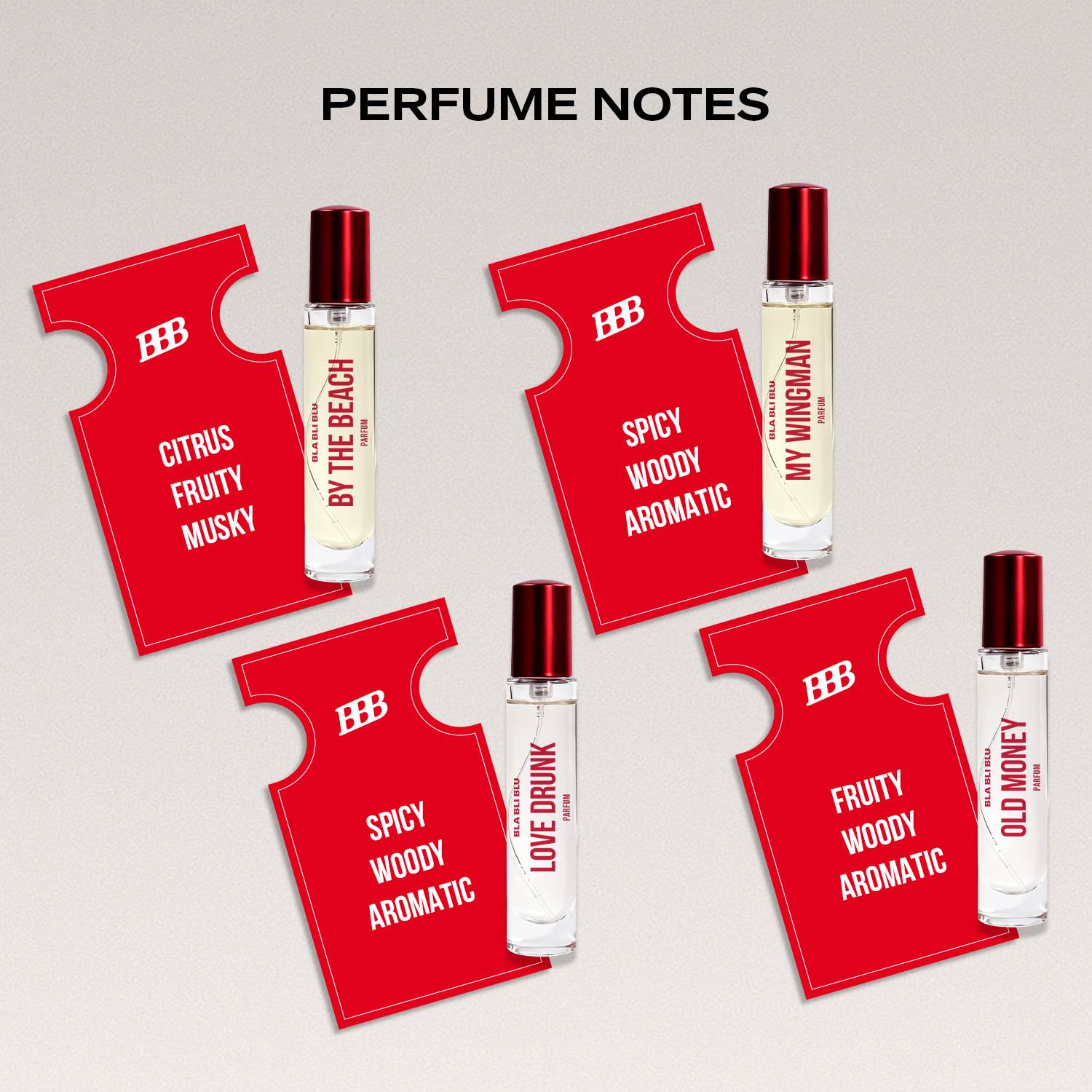 BLA BLI BLU Perfume Gift Set for Him Pack of 4 · 15 ml (60 ml total) - Image 2