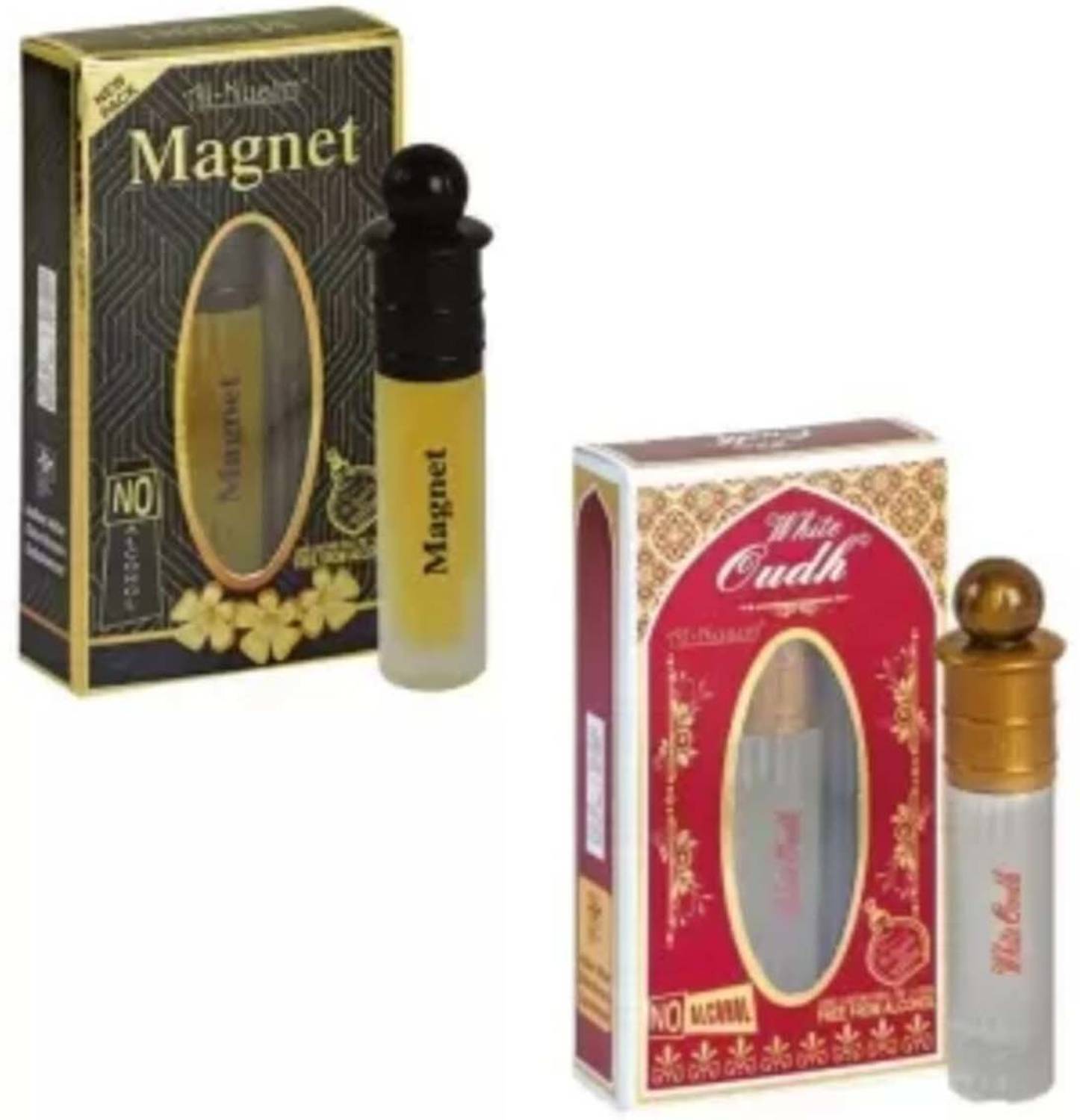 Al-Nuaim Combo Of White Oud Perfume(6 ml) & Magnet Perfume for Men & Women(6ml) Perfume - 6 ml