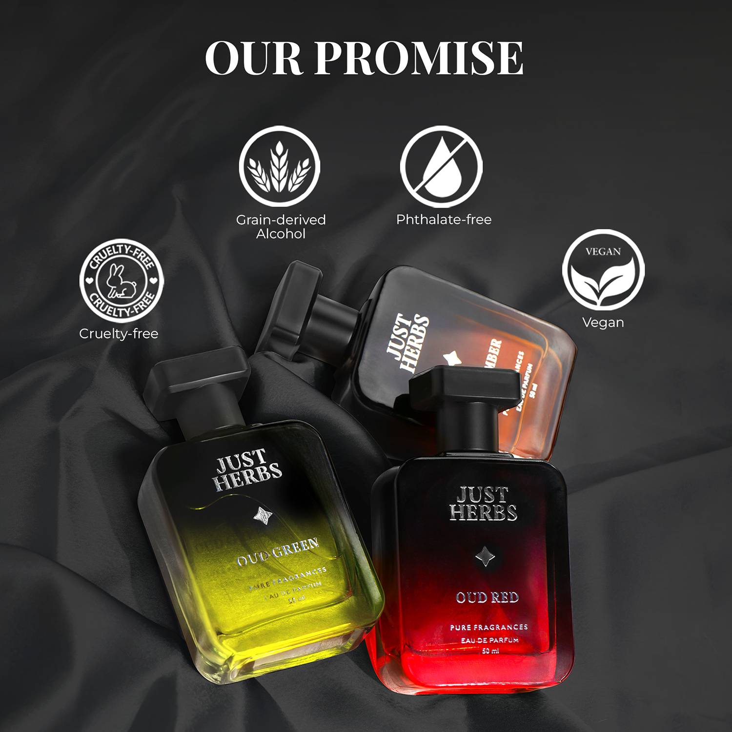 Just Herbs Intense Oud Trio Perfume Pack of 3 · 50 ml (150 ml total) - Image 5