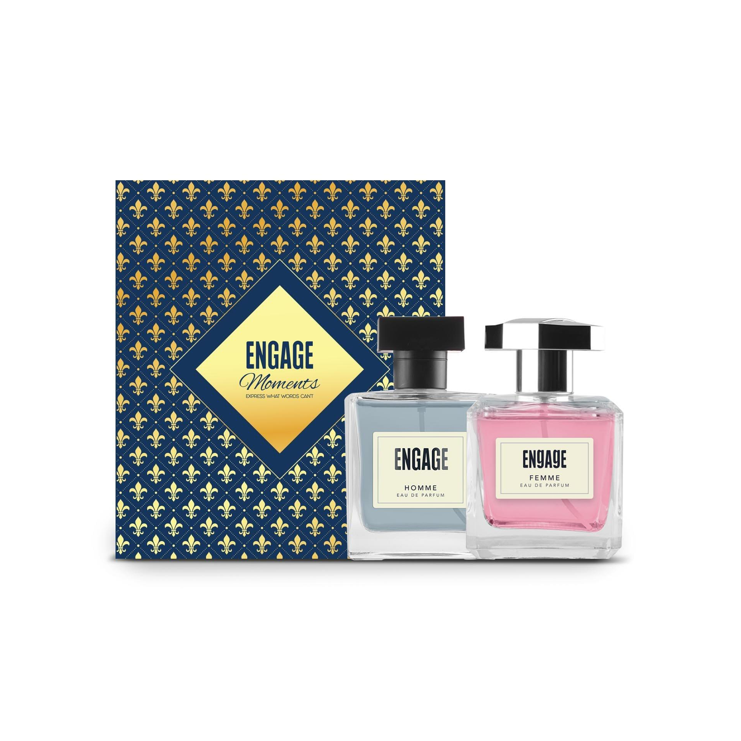 Engage Gift Set Moments Unisex Perfume, Long Lasting Fragrance Pack of 2 Wedding Hamper Eau de Parfum - 200 ml Rs. 386 - Flipkart