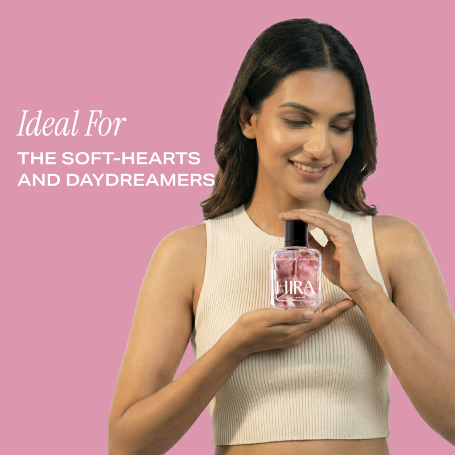 Image of HIRA Love Letters Perfume | Long Lasting Fragrance Fruity Floral & Vanilla Scent Eau de Parfum - 50 ml